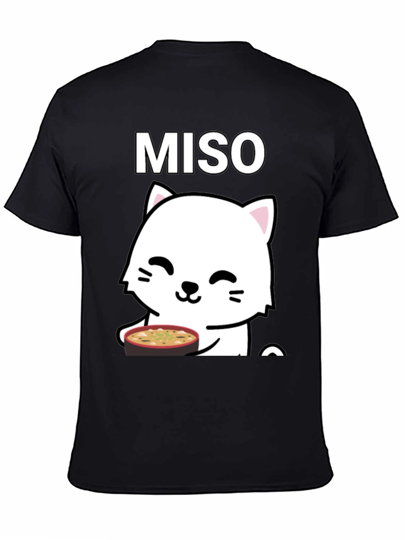 Miso Cat T-Shirt - Cute Kawaii Neko Design