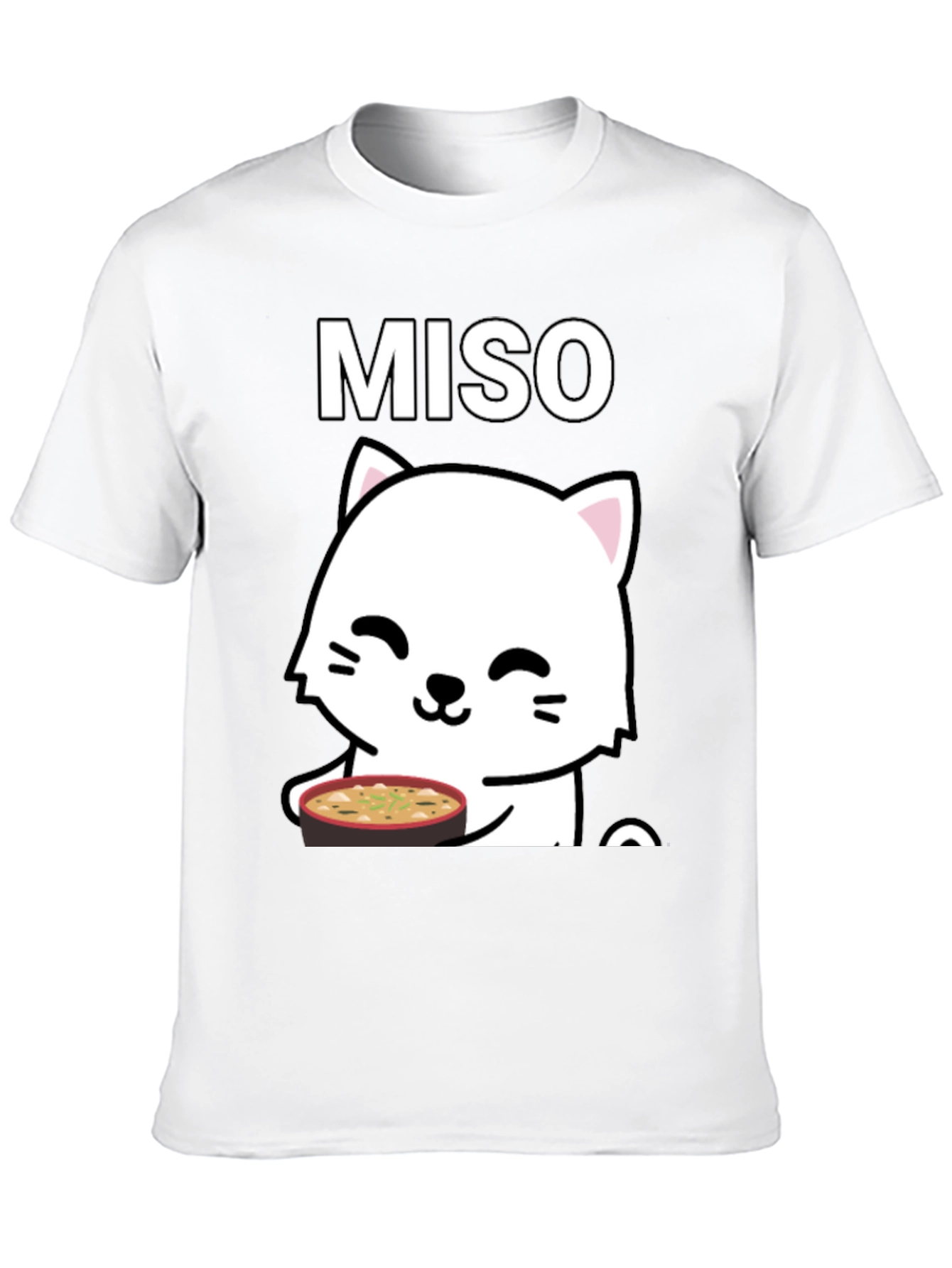 Miso Cat T-Shirt - Cute Kawaii Neko Design