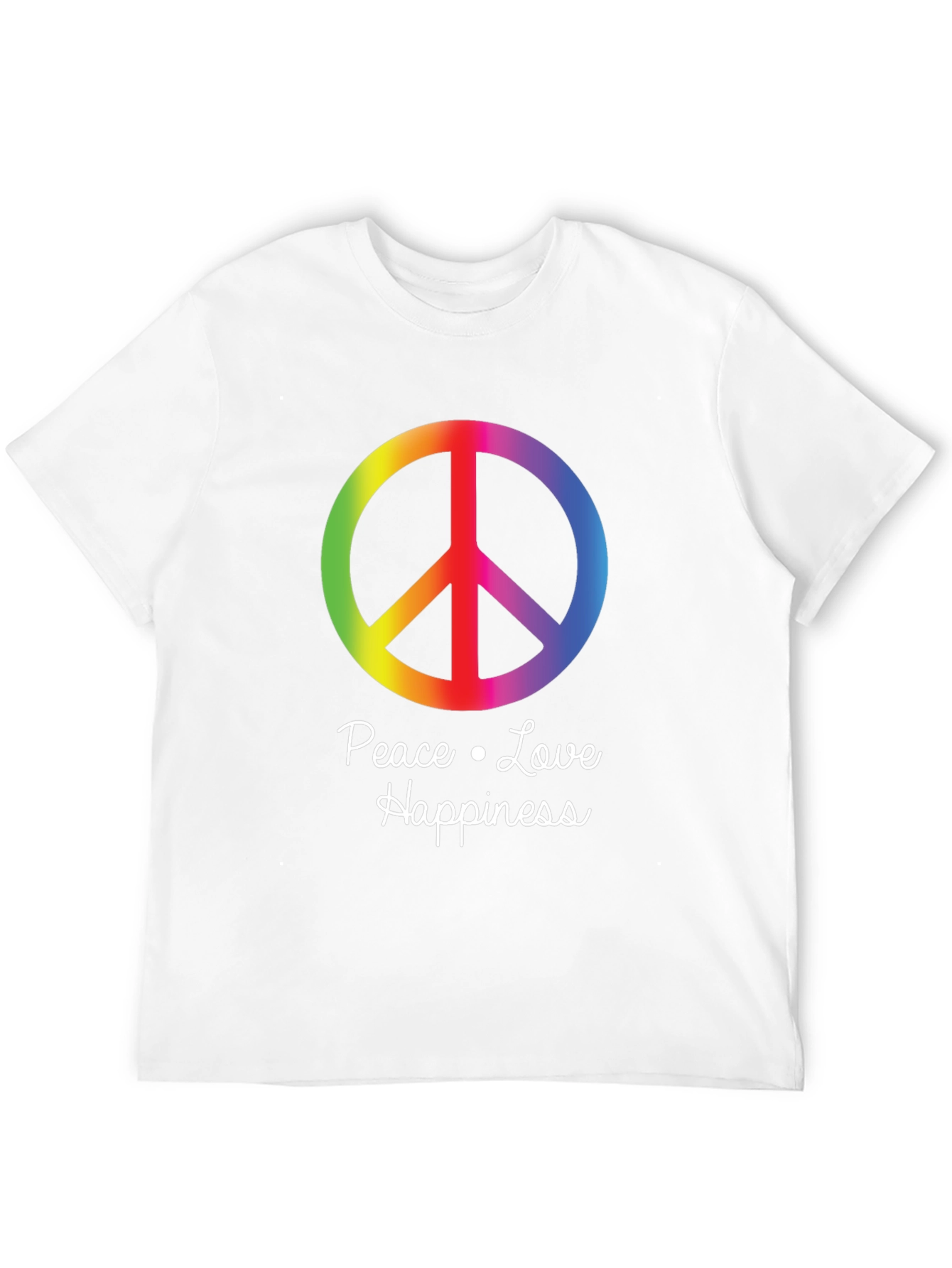 Peace Love Happiness Graphic T-Shirt
