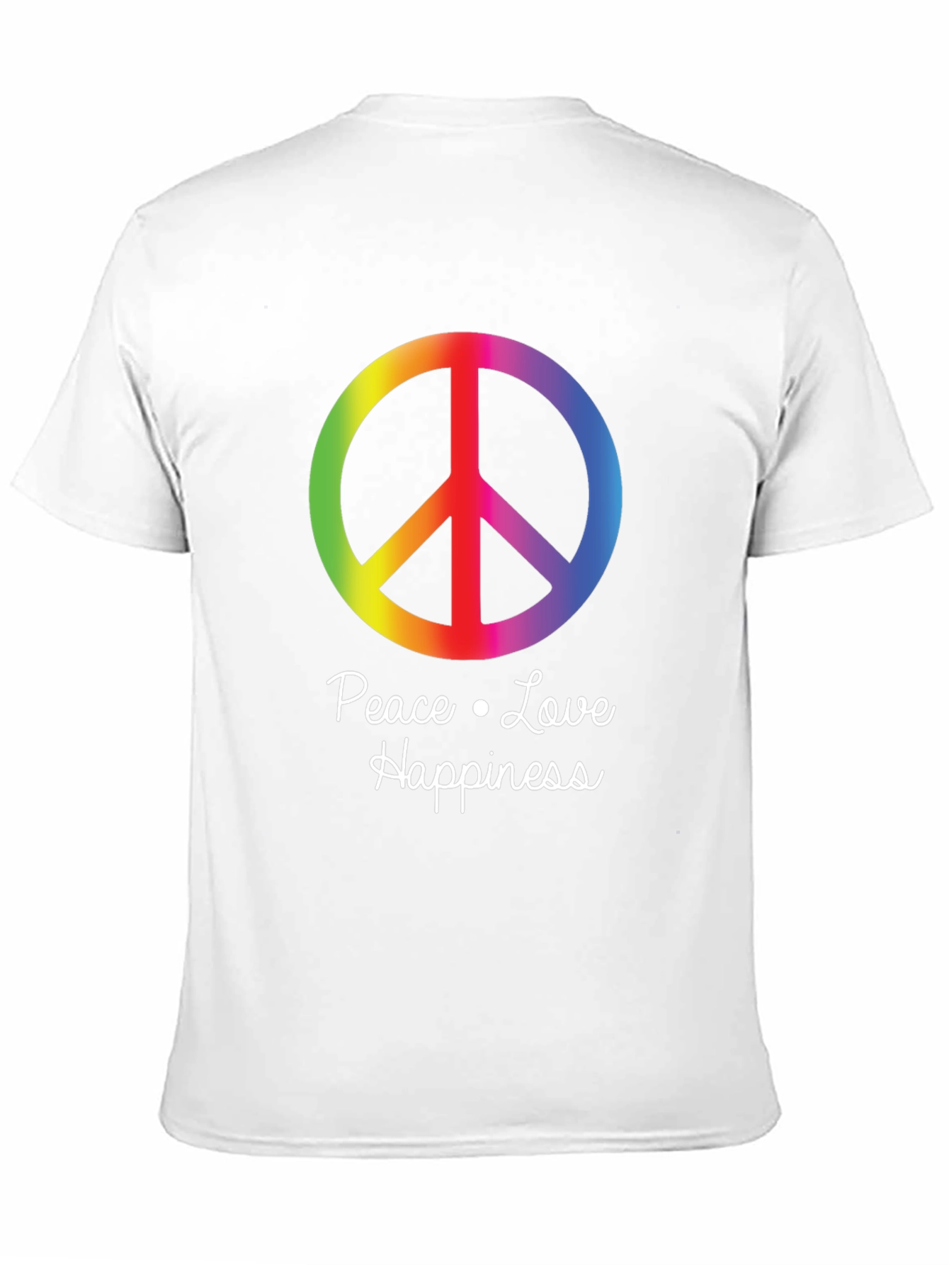 Peace Love Happiness Graphic T-Shirt