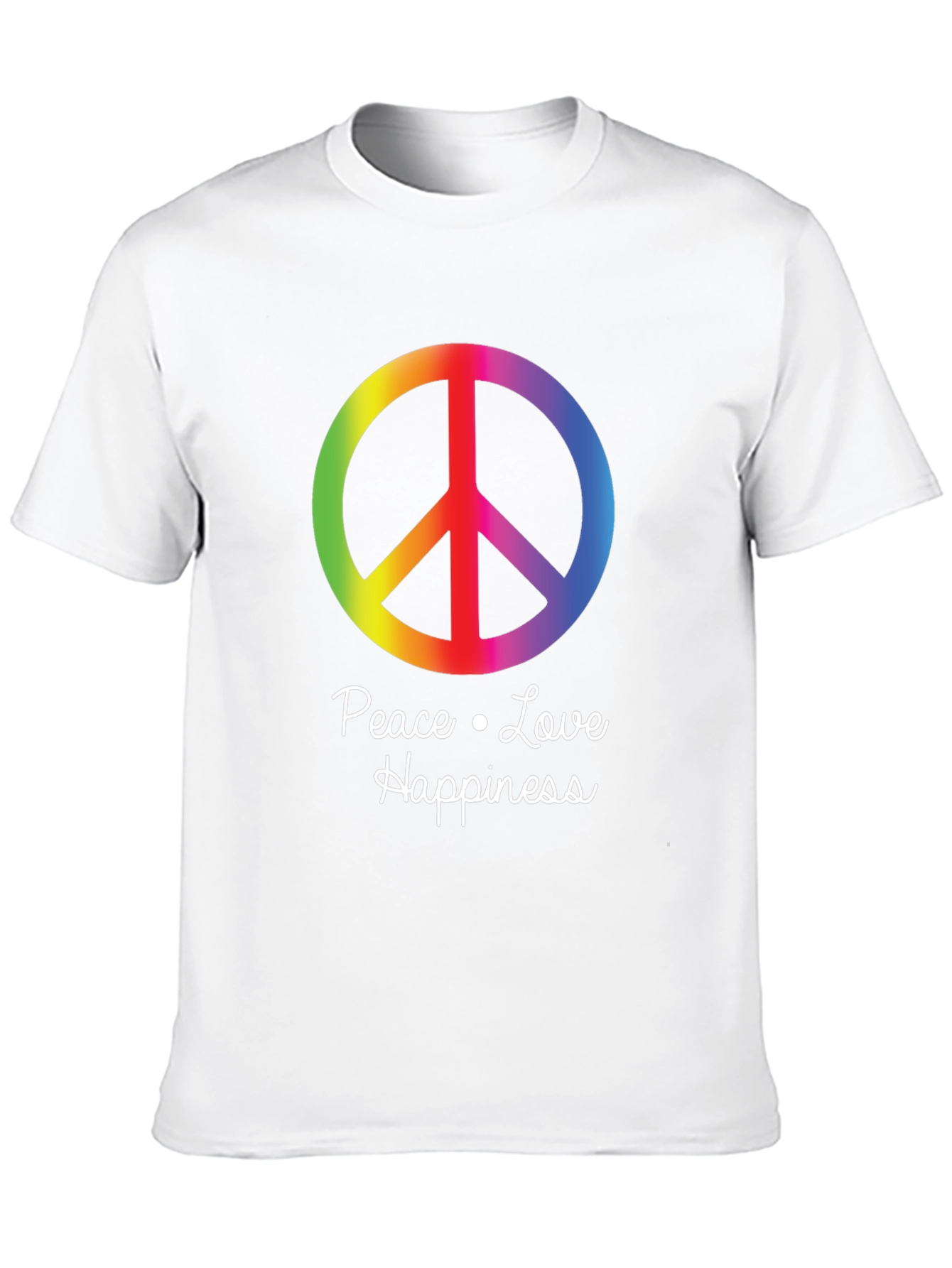 Peace Love Happiness Graphic T-Shirt
