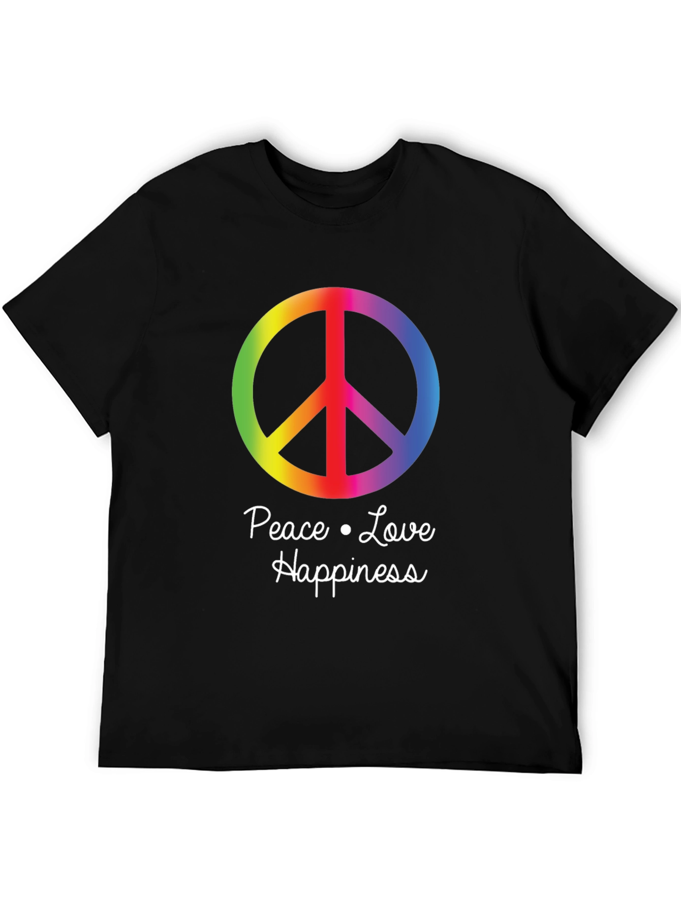 Peace Love Happiness Graphic T-Shirt
