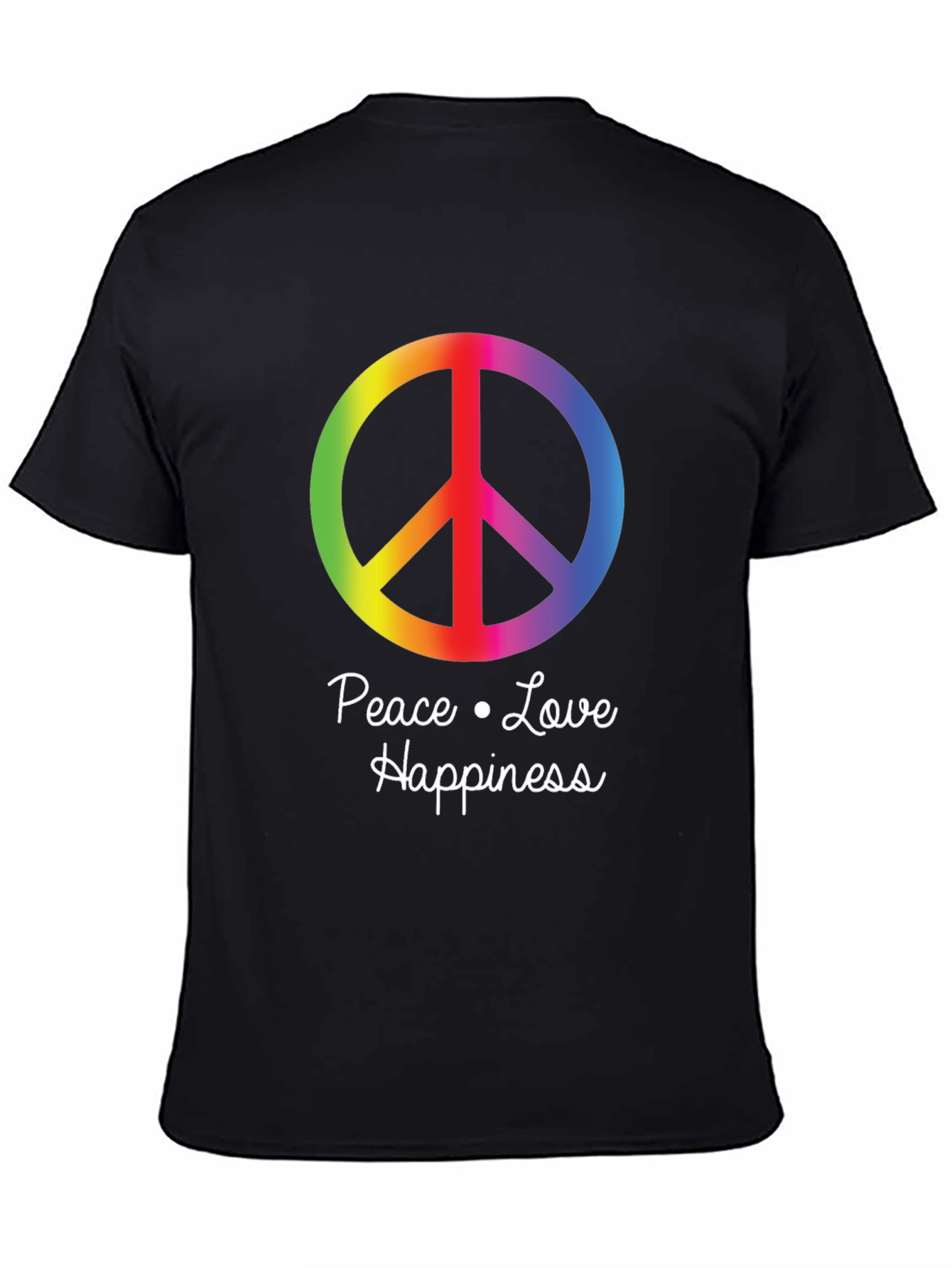 Peace Love Happiness Graphic T-Shirt