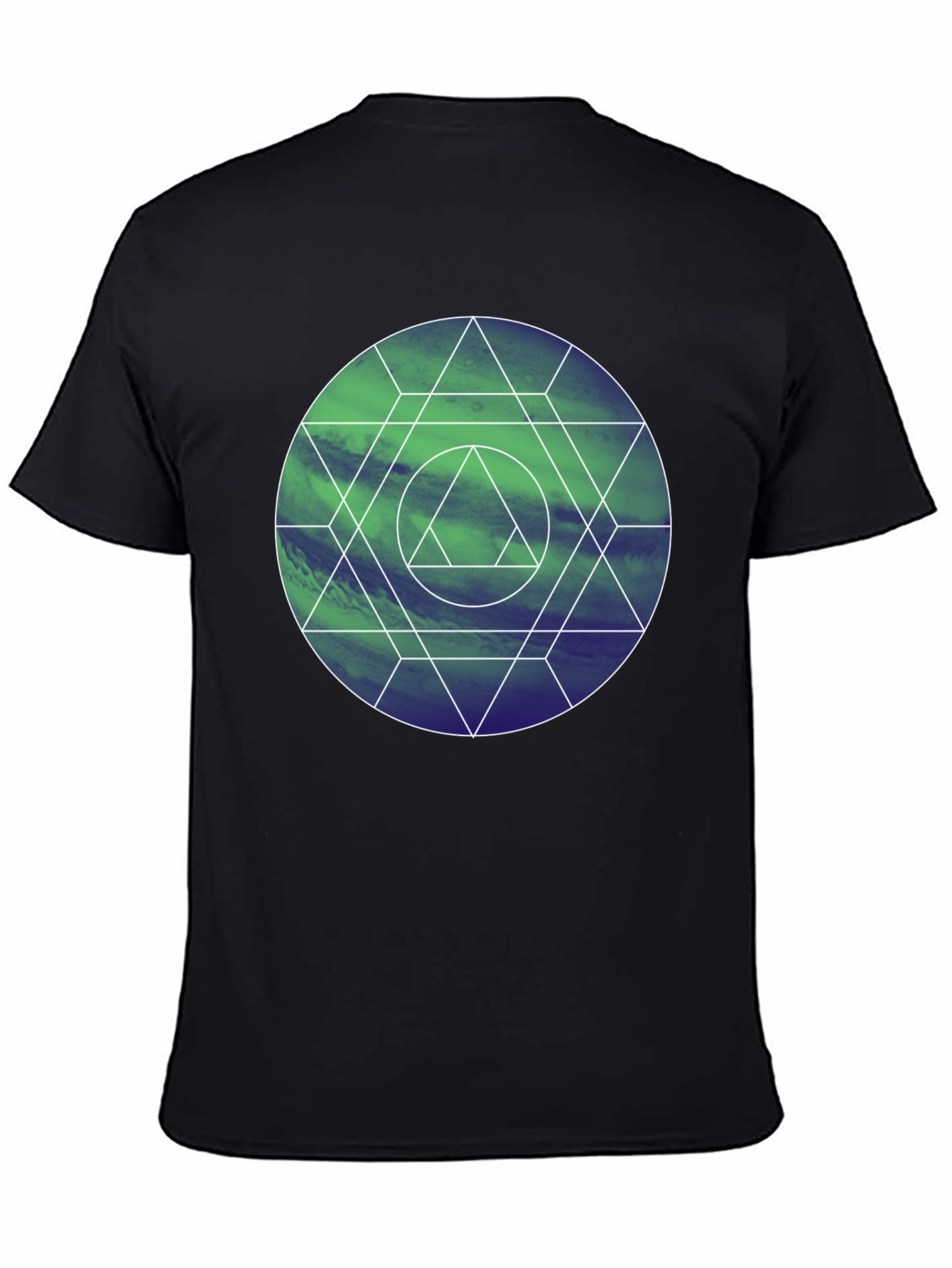 Geometric Circle Graphic Tee - Modern Design