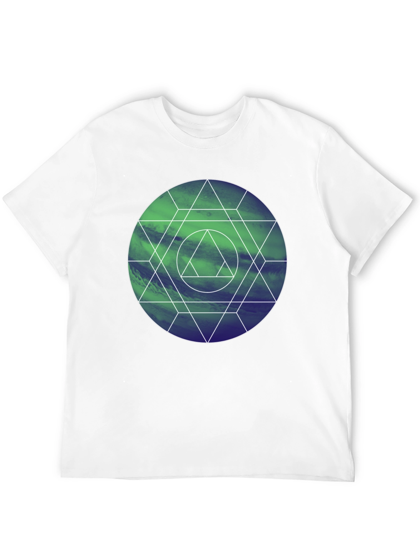Geometric Circle Graphic Tee - Modern Design