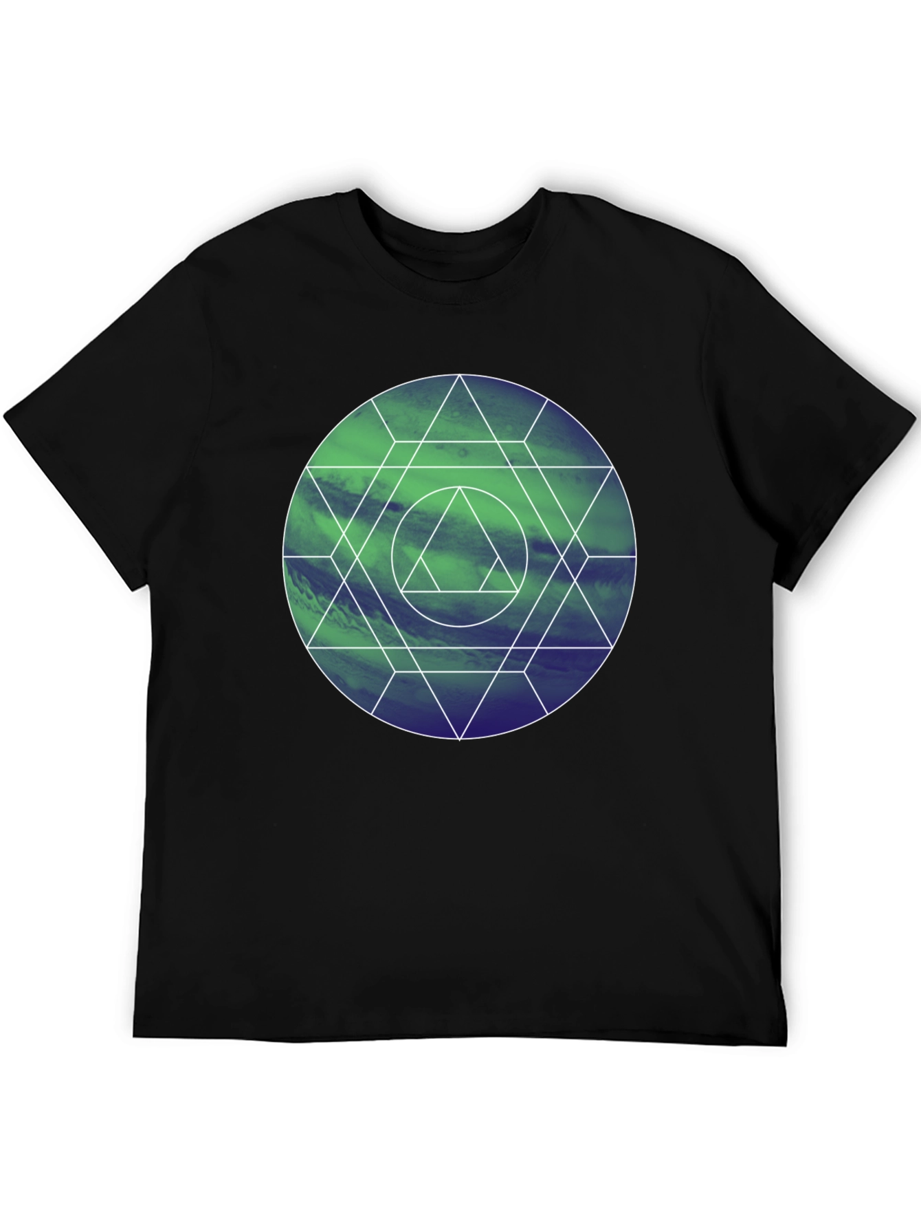 Geometric Circle Graphic Tee - Modern Design