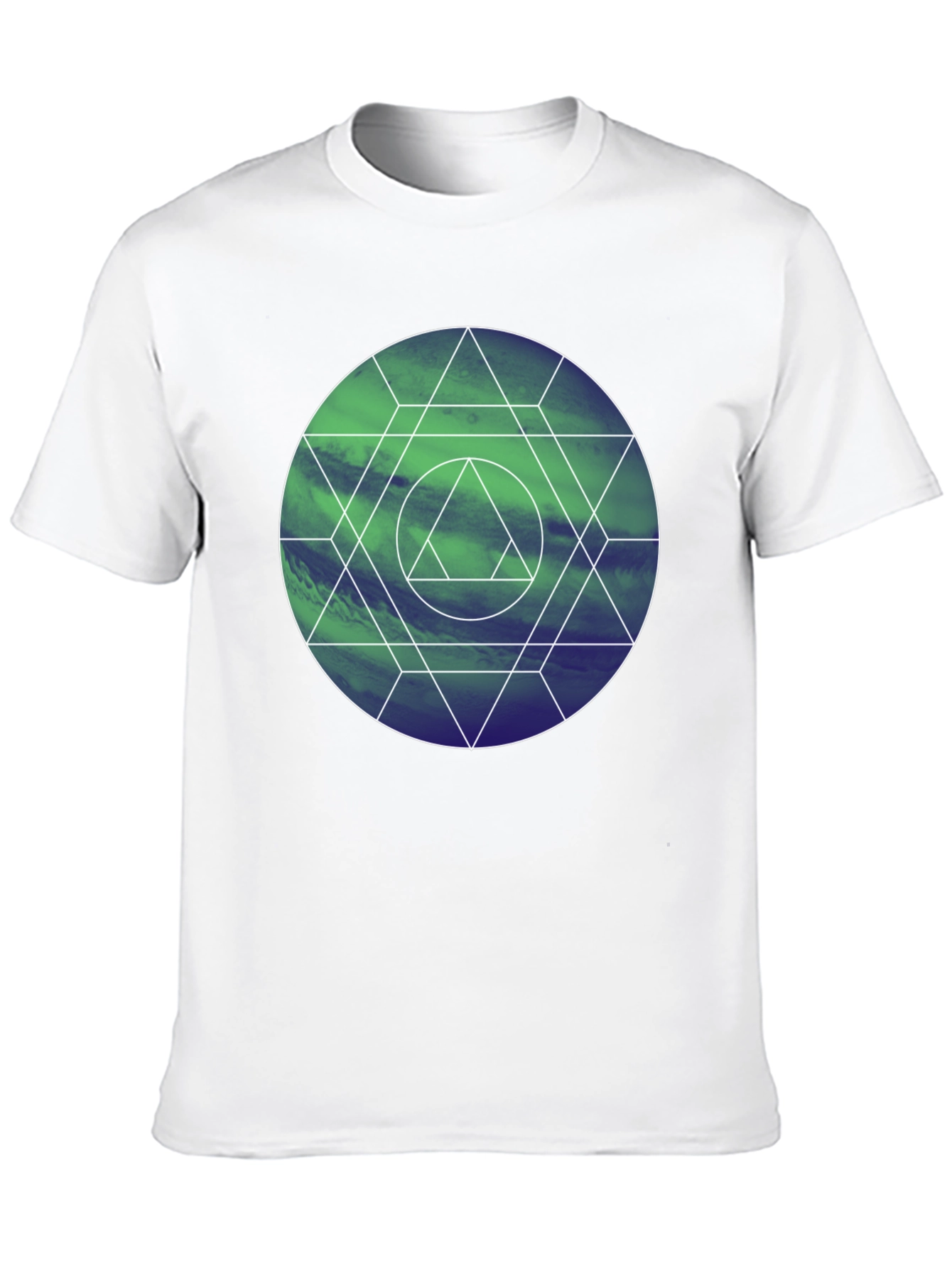 Geometric Circle Graphic Tee - Modern Design