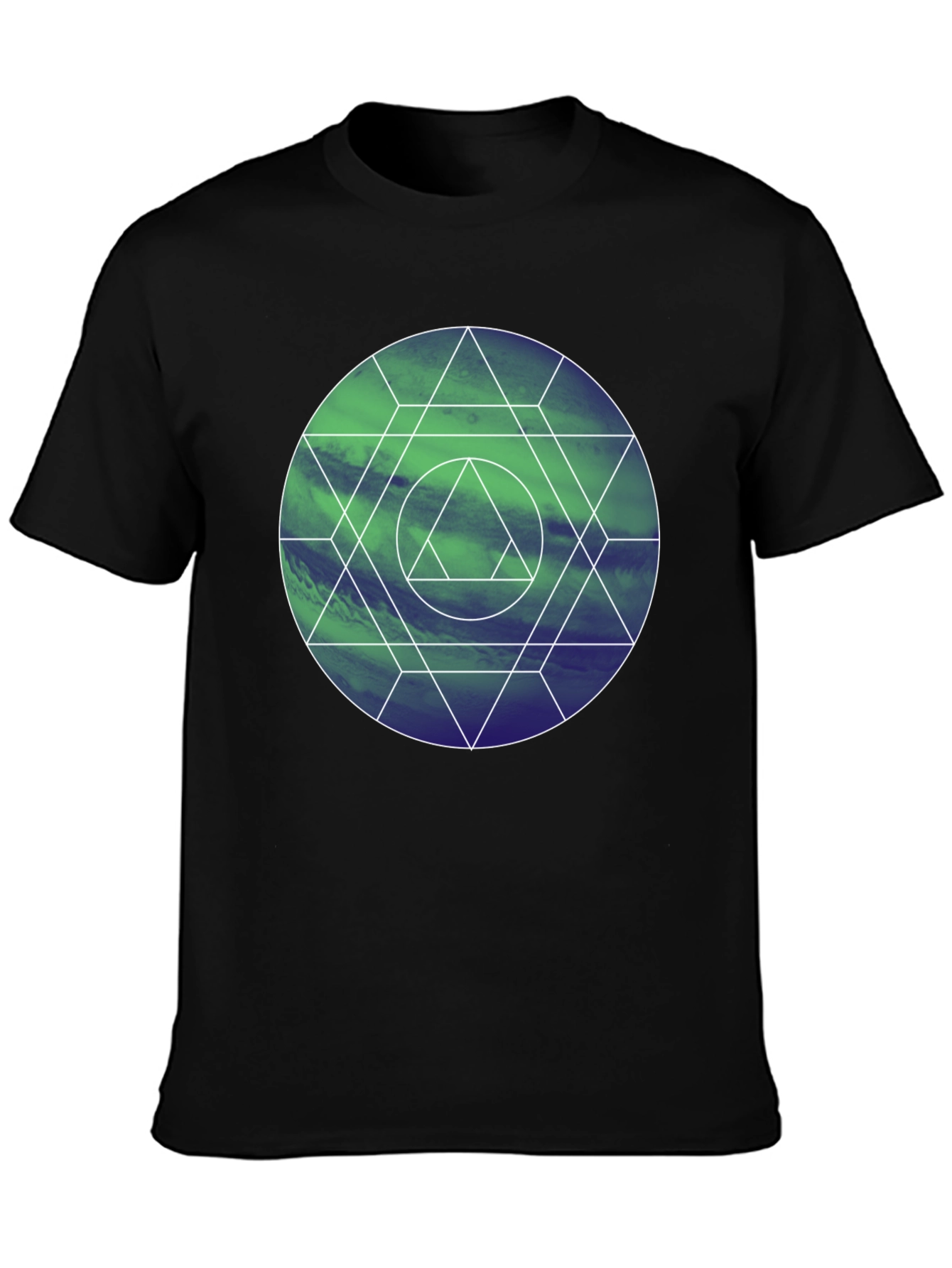 Geometric Circle Graphic Tee - Modern Design