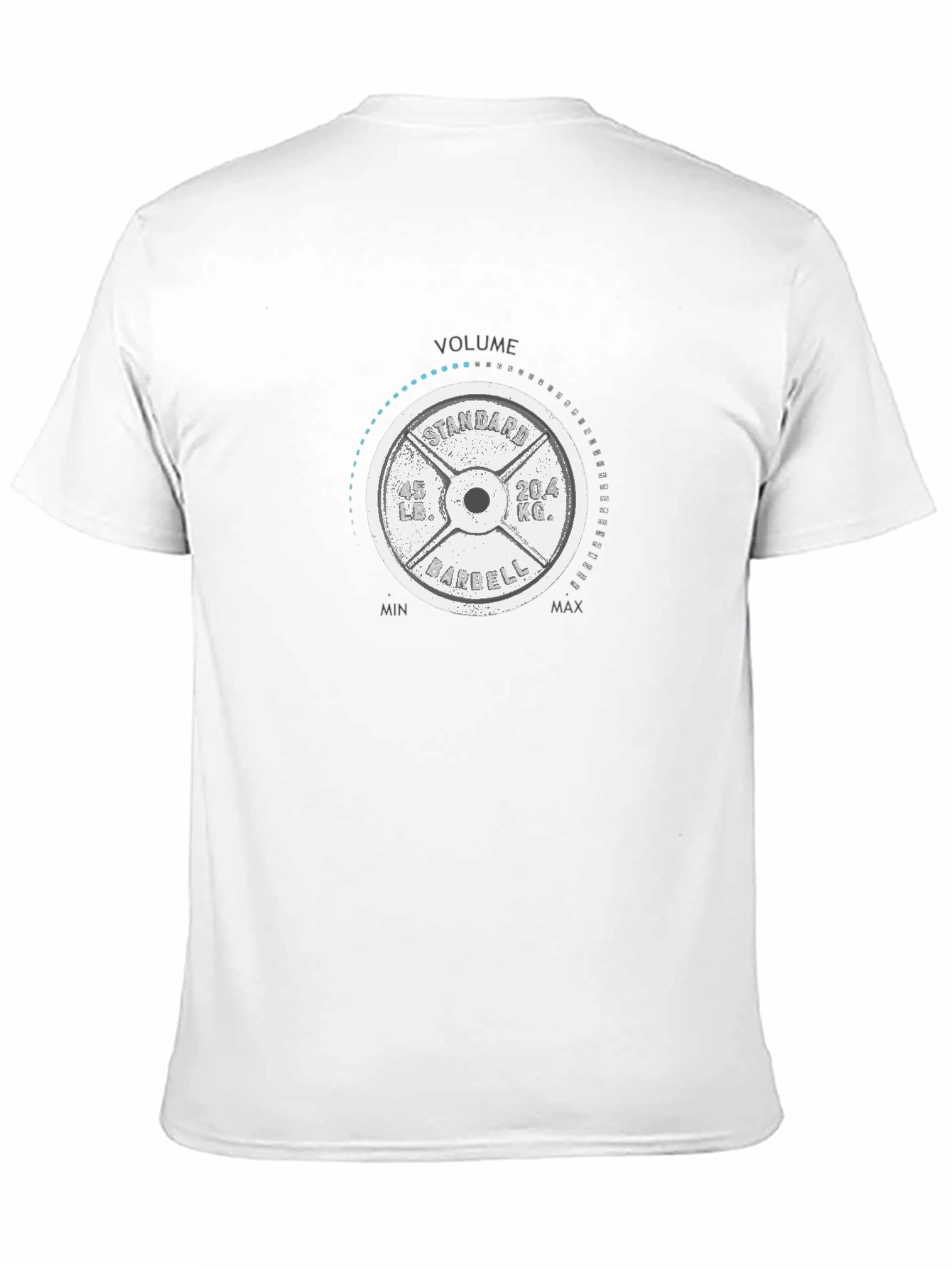 Volume Barbell T-Shirt - Gym Weights Design