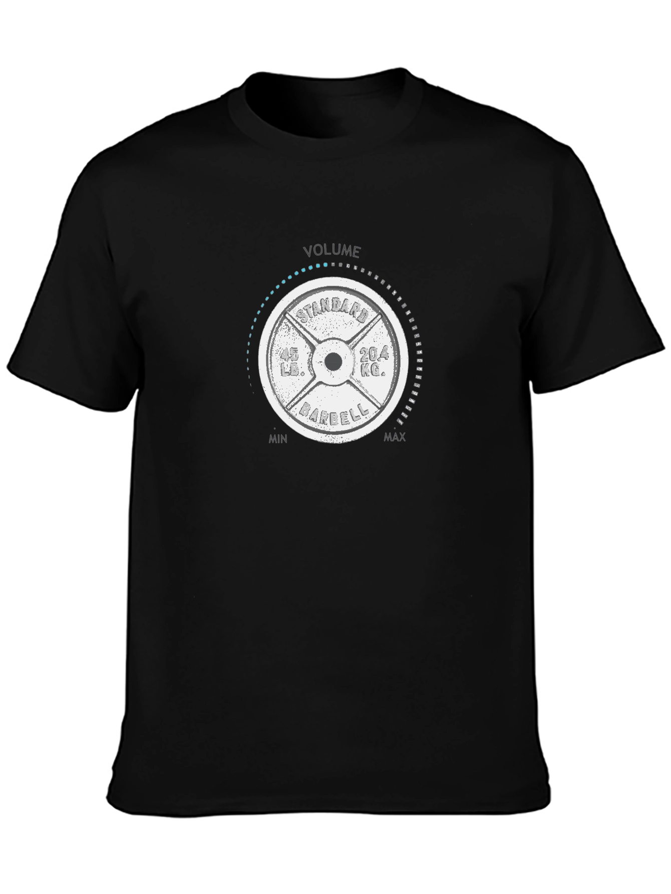 Volume Barbell T-Shirt - Gym Weights Design