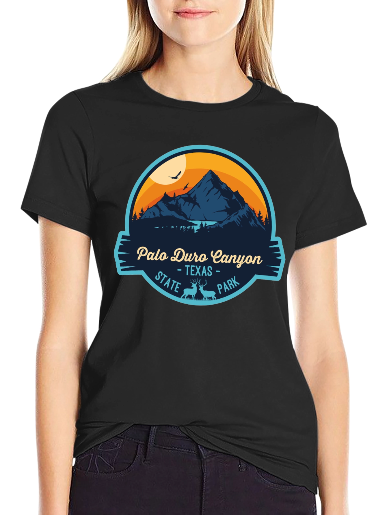 Palo Duro Canyon Texas State Park Black T-Shirt