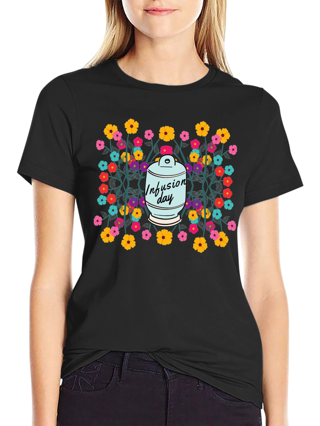 Infusion Day T-Shirt Floral Design