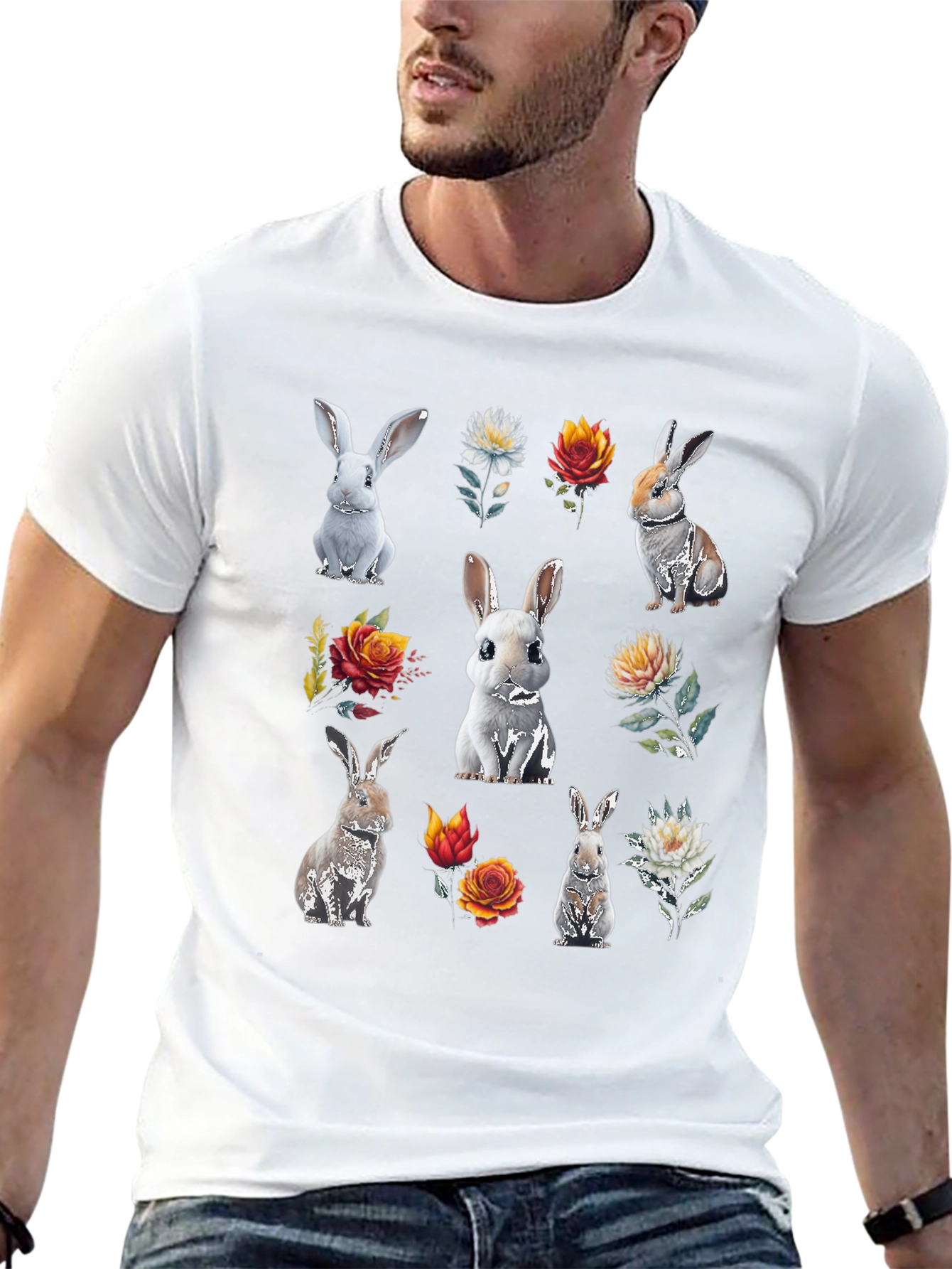 Floral Bunny T-Shirt