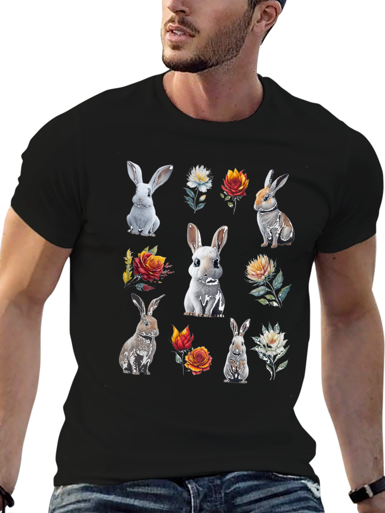 Floral Bunny T-Shirt