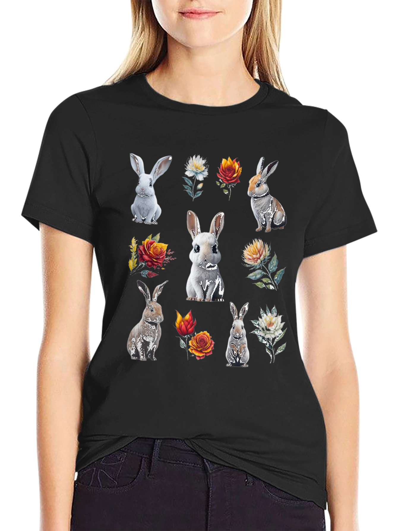Floral Bunny T-Shirt