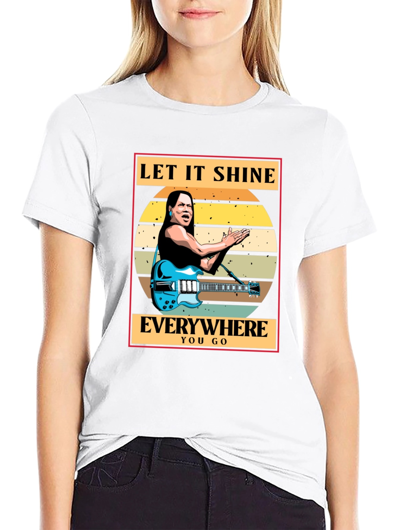 Let It Shine T-Shirt - Blues Guitar