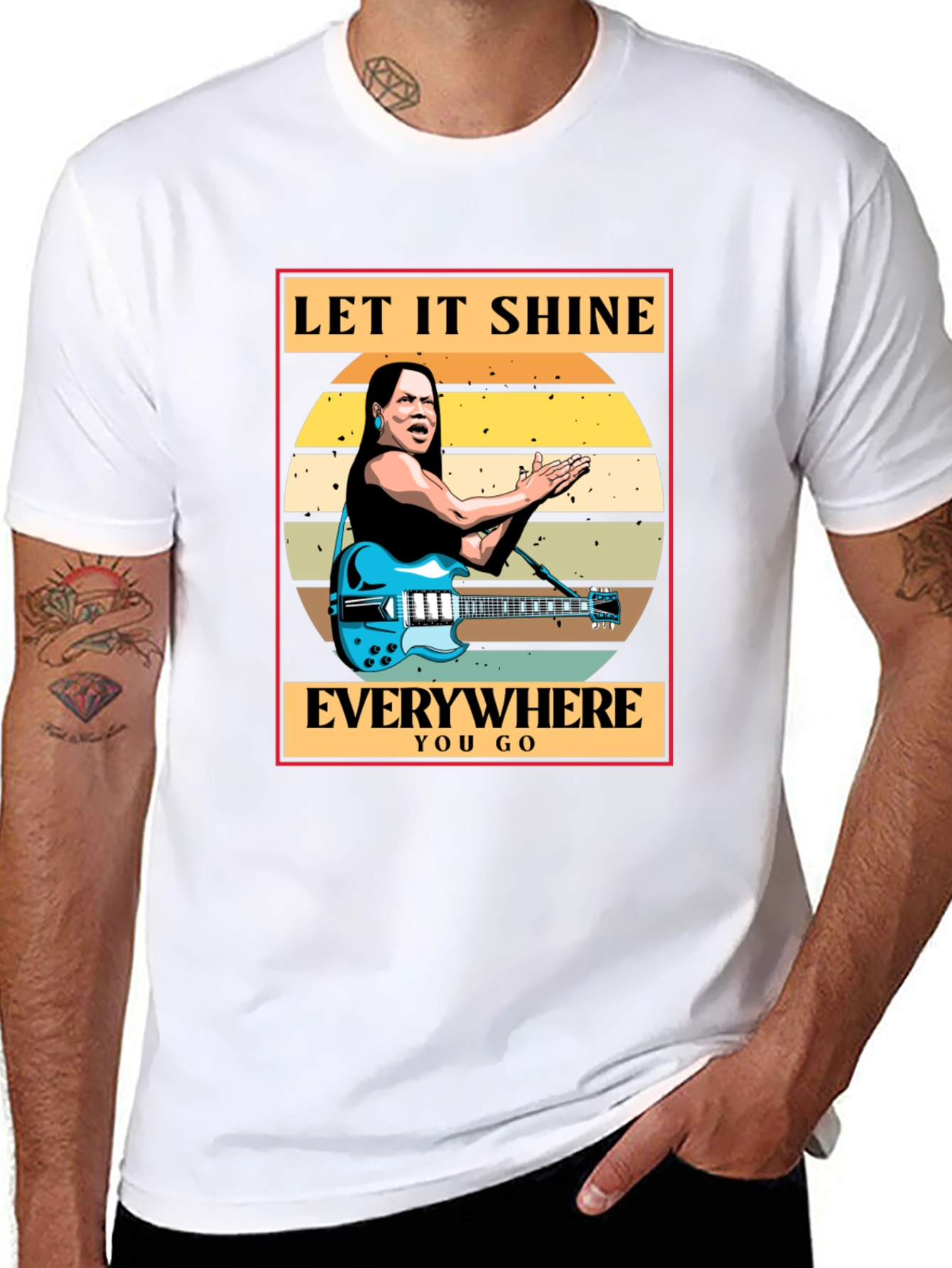 Let It Shine T-Shirt - Blues Guitar