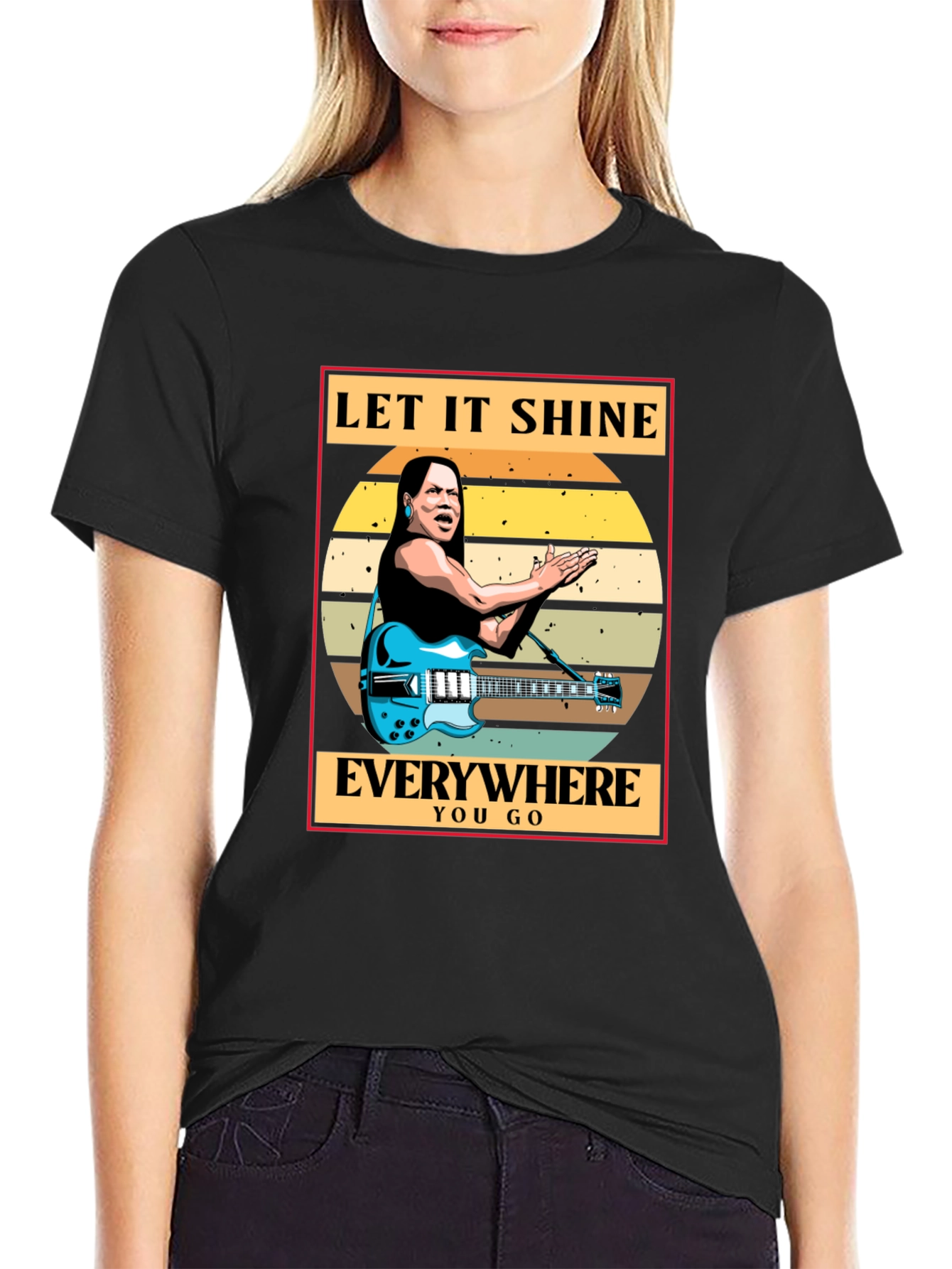Let It Shine T-Shirt - Blues Guitar