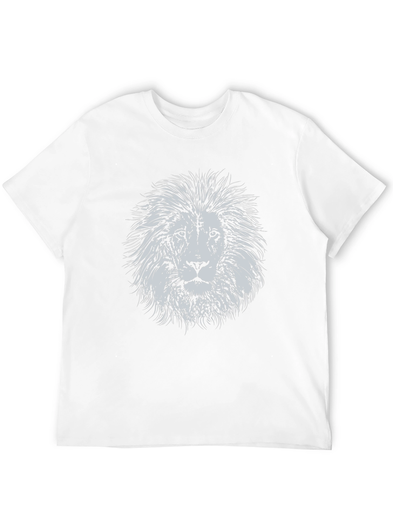 Lion Graphic Print Black T-Shirt