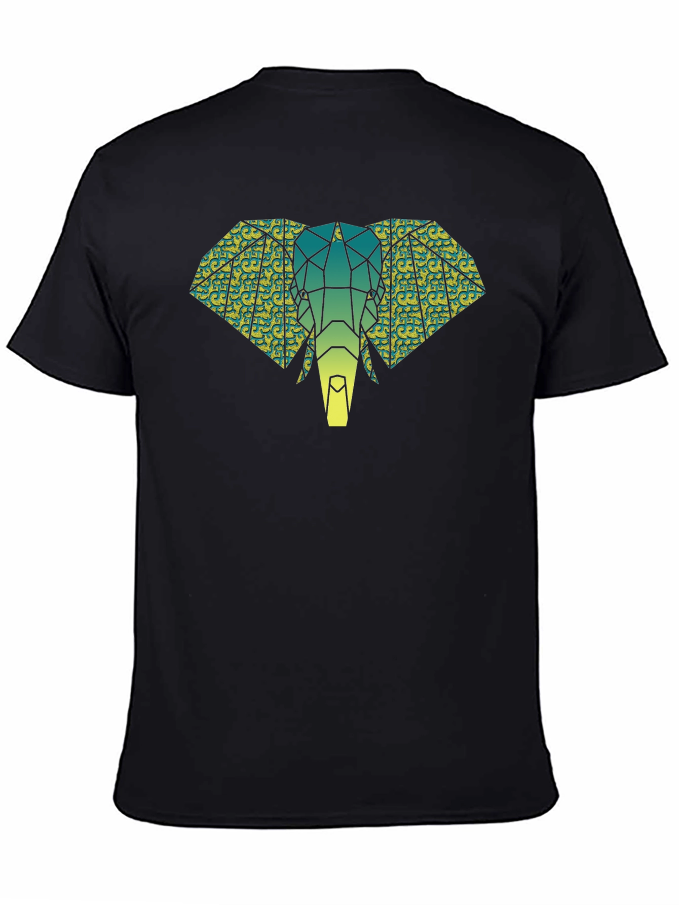 Geometric Elephant Graphic Tee - Modern Animal Print