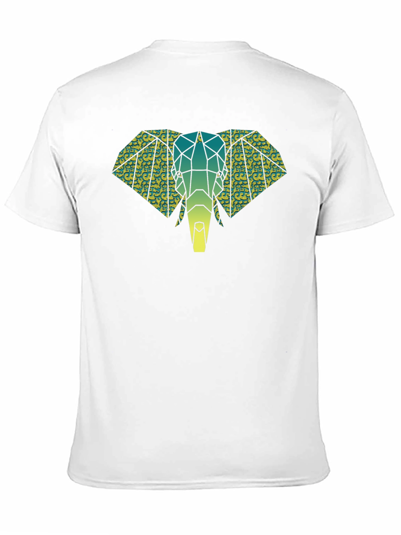 Geometric Elephant Graphic Tee - Modern Animal Print