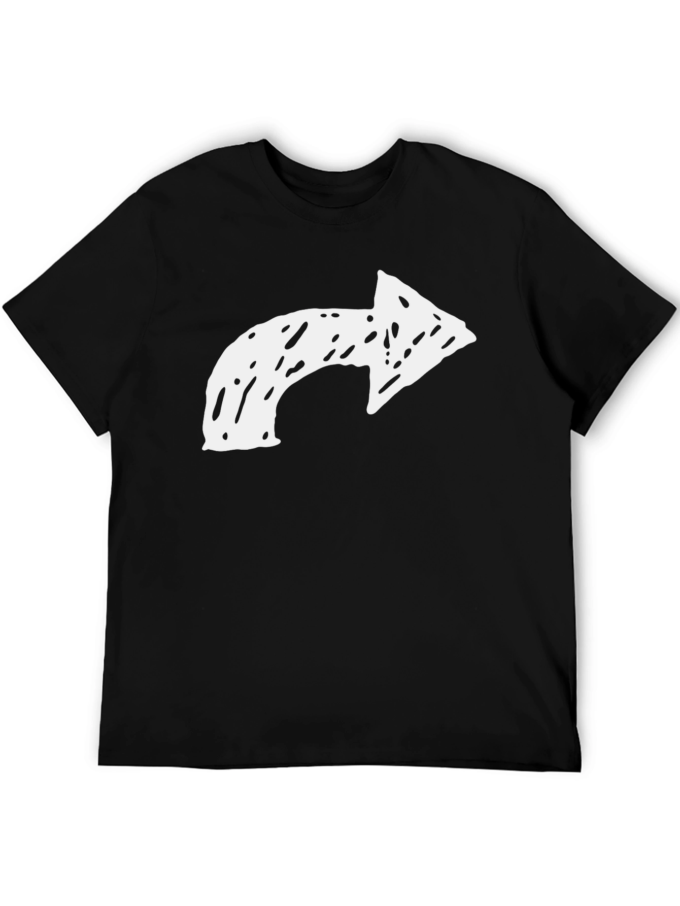 Arrow Graphic Tee - Mens Casual Black T-Shirt