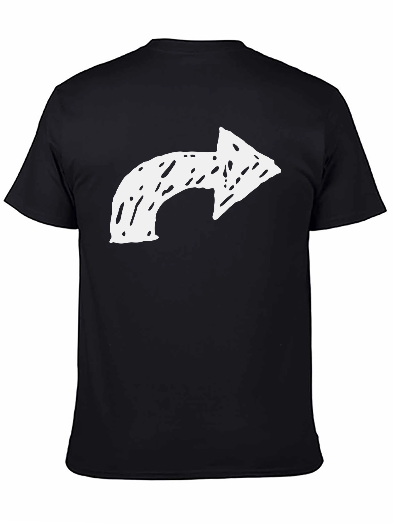 Arrow Graphic Tee - Mens Casual Black T-Shirt