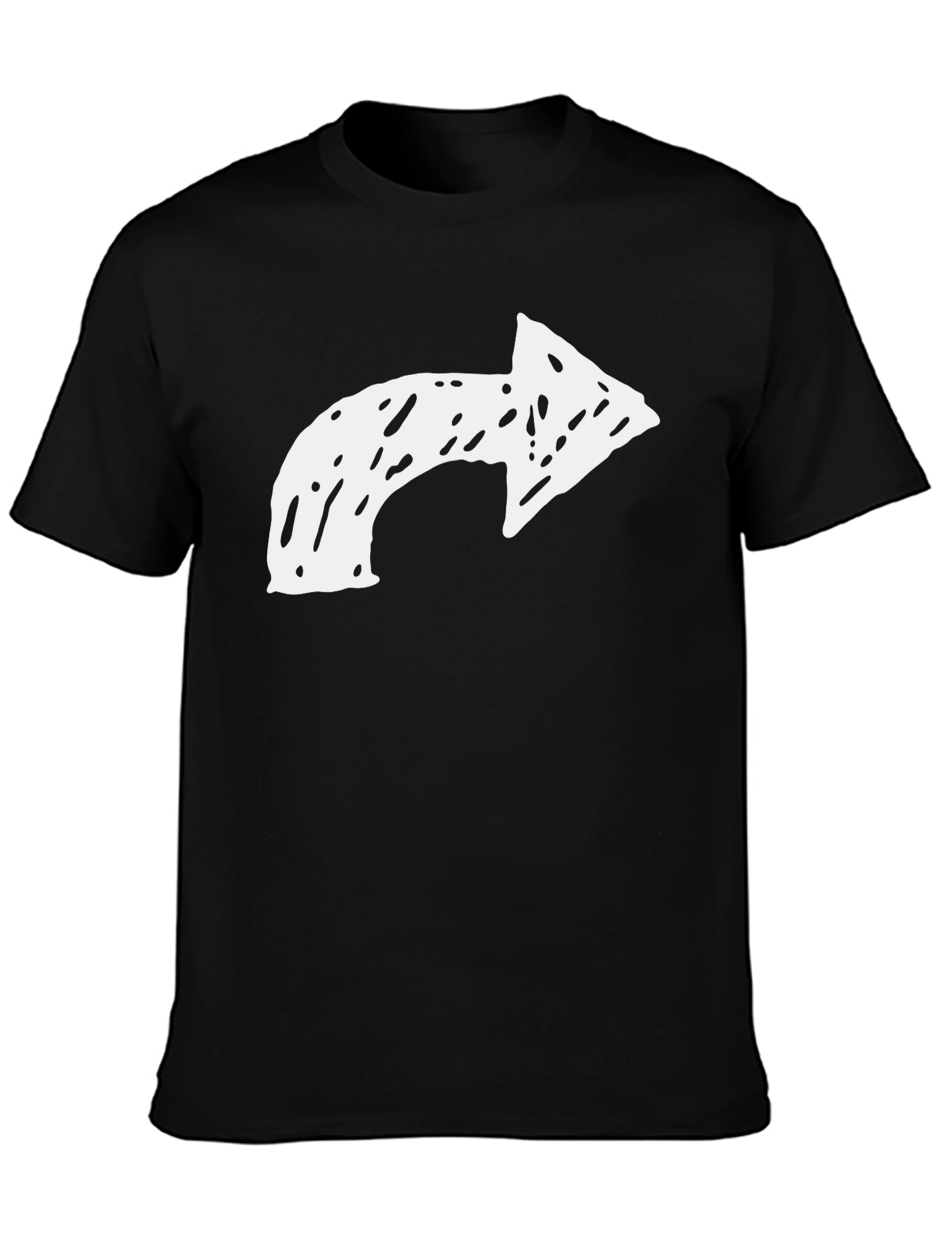 Arrow Graphic Tee - Mens Casual Black T-Shirt