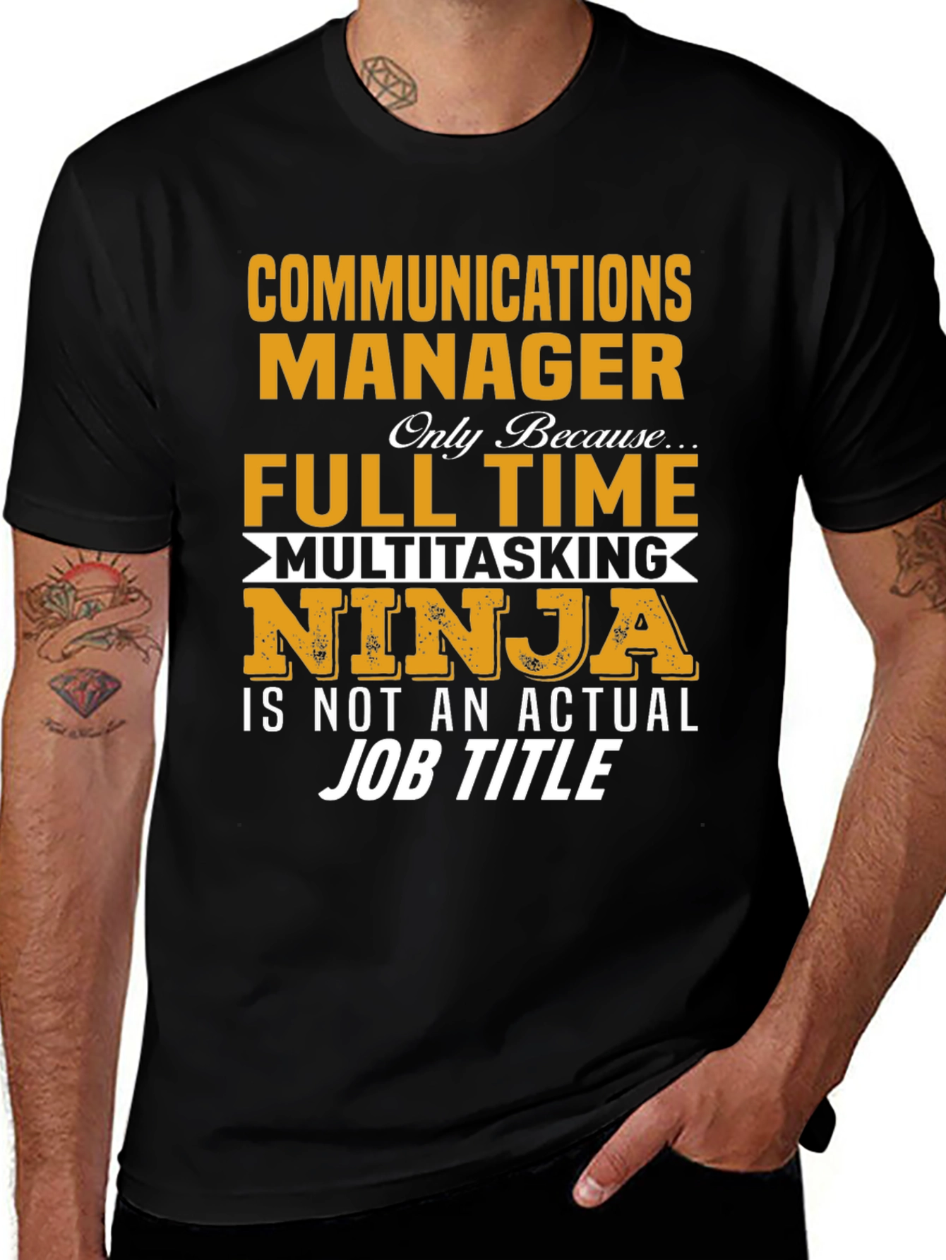 Communications Manager Full-Time Ninja T-Shirt