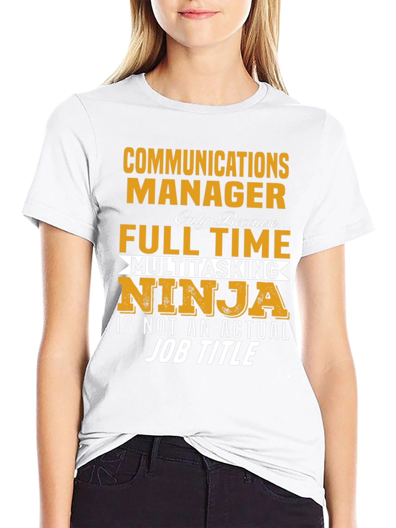 Communications Manager Full-Time Ninja T-Shirt