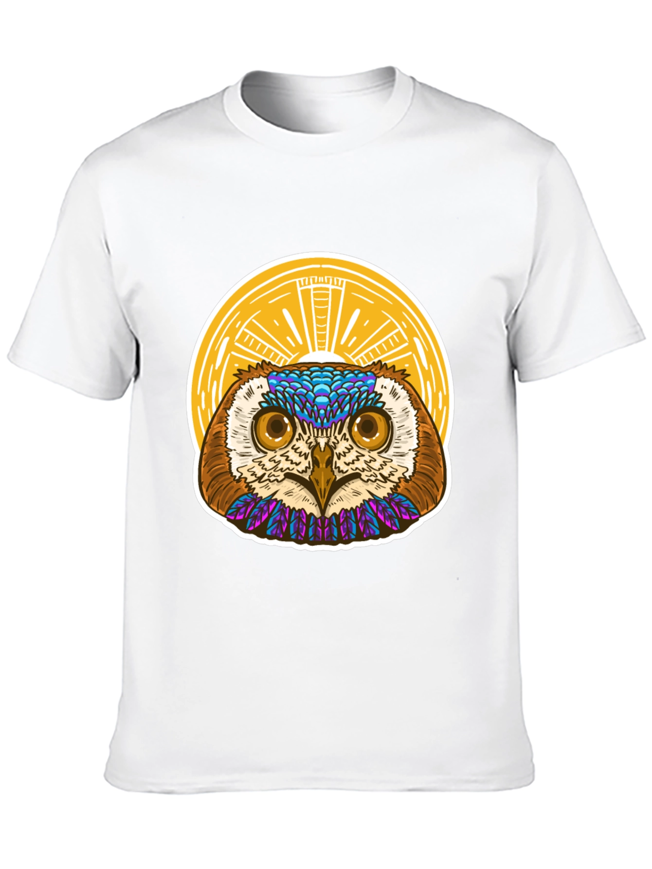 Owl Graphic T-Shirt - Unique Artistic Design