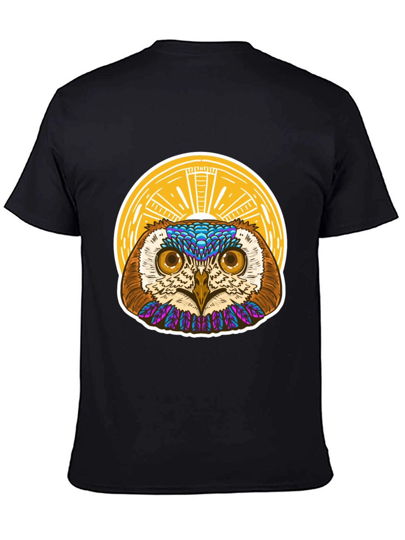 Owl Graphic T-Shirt - Unique Artistic Design