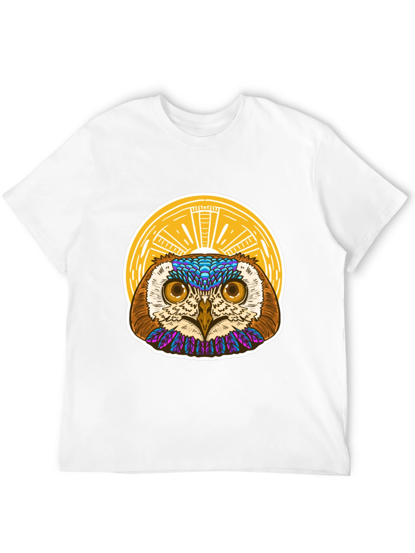 Owl Graphic T-Shirt - Unique Artistic Design