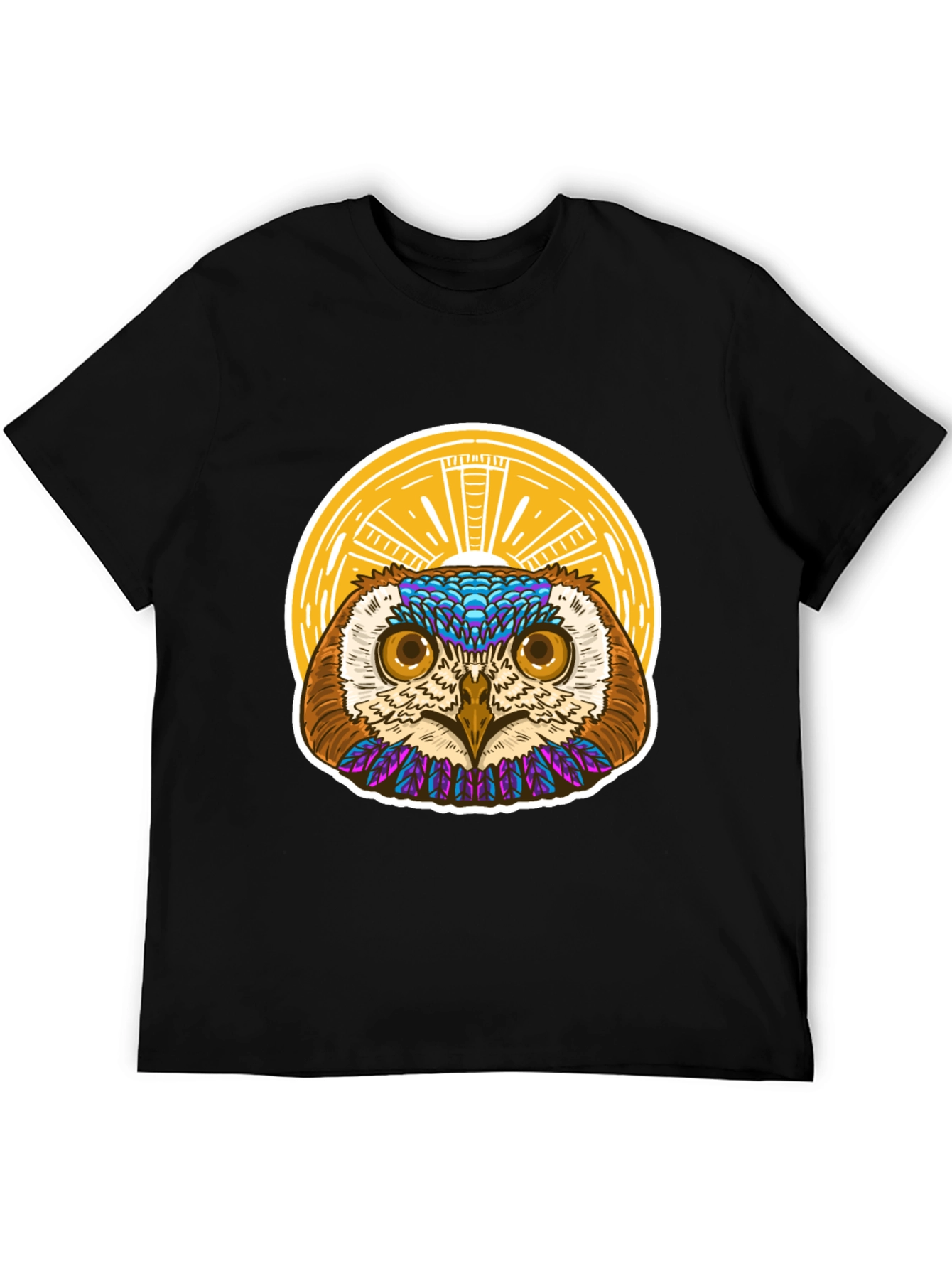 Owl Graphic T-Shirt - Unique Artistic Design