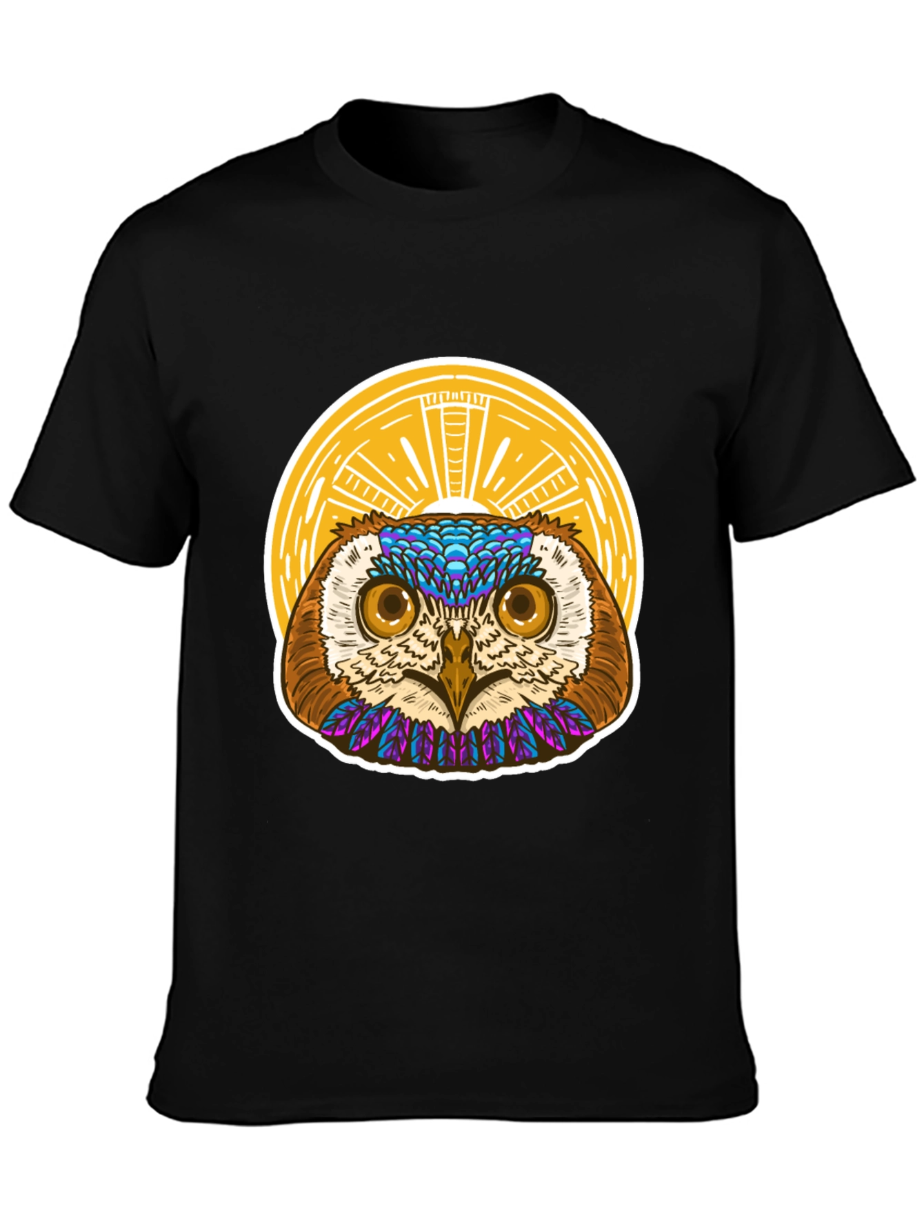 Owl Graphic T-Shirt - Unique Artistic Design