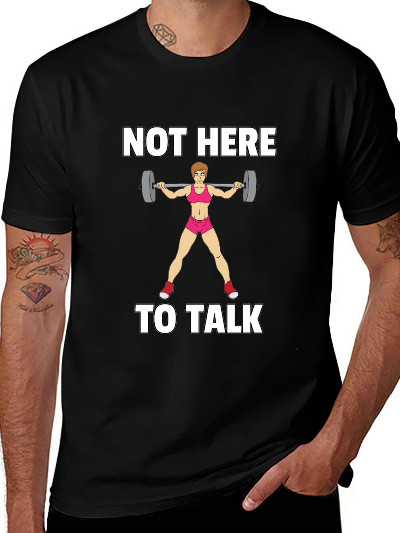 Not Here To Talk Graphic T-Shirt