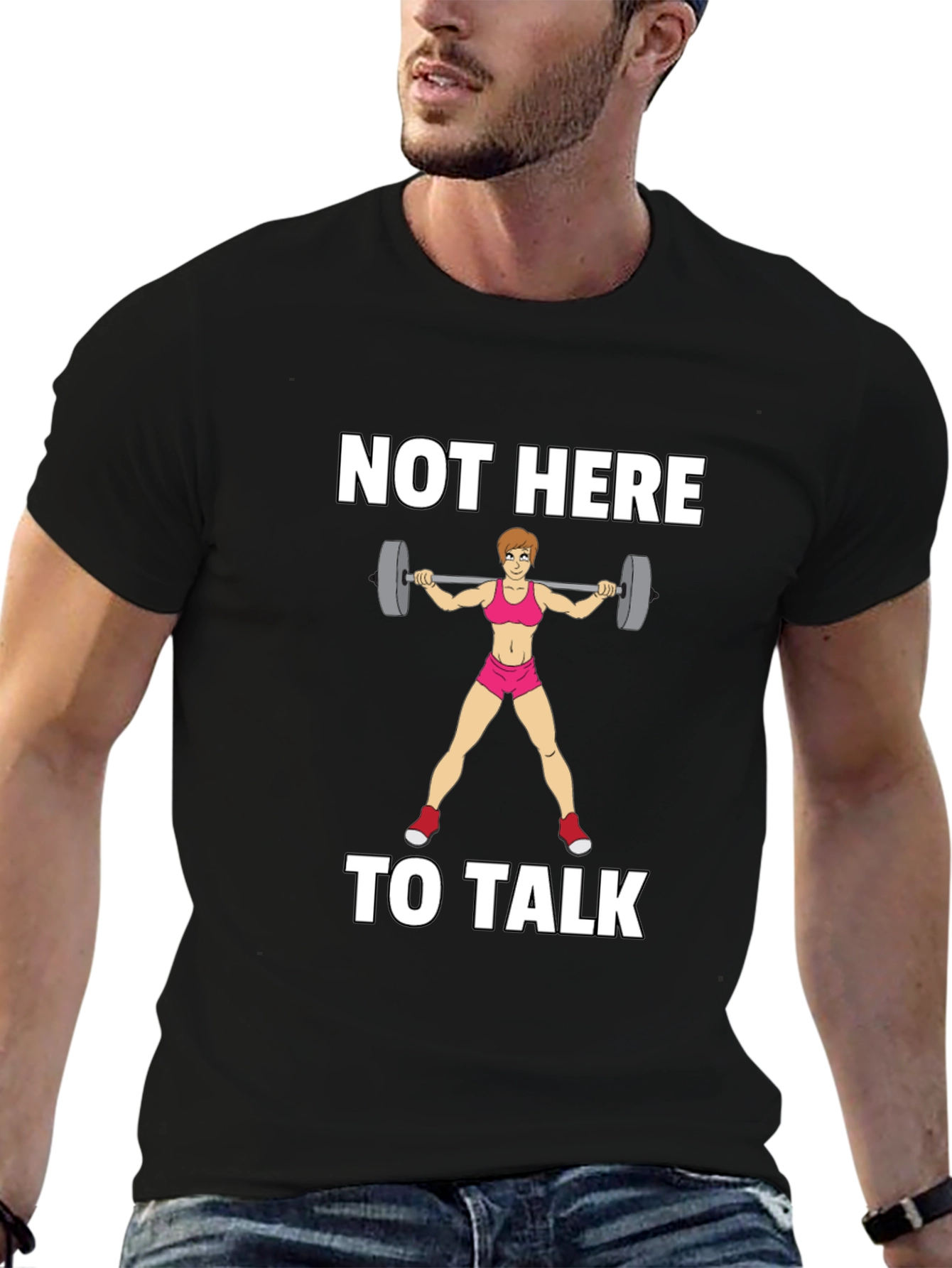 Not Here To Talk Graphic T-Shirt