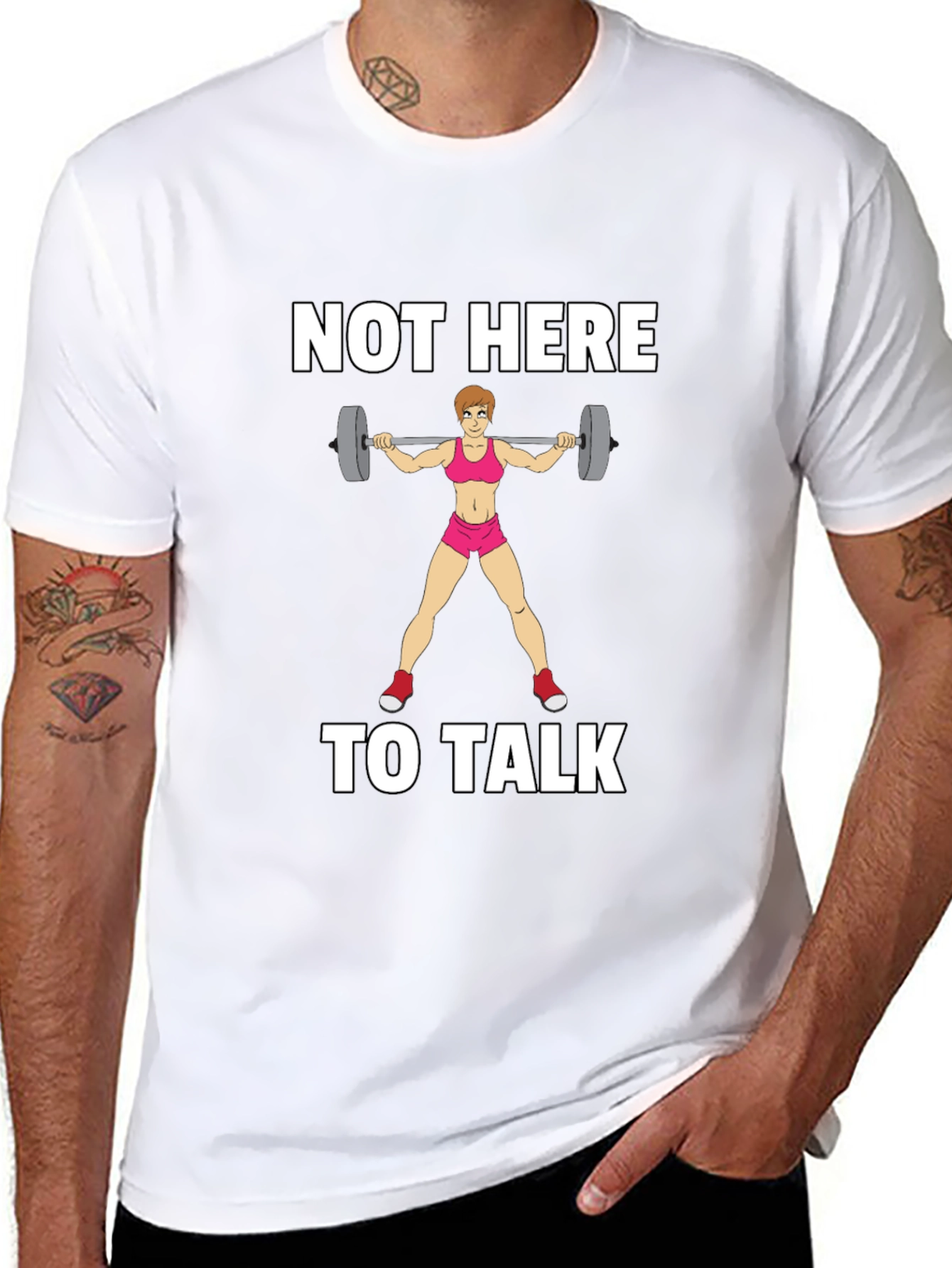 Not Here To Talk Graphic T-Shirt