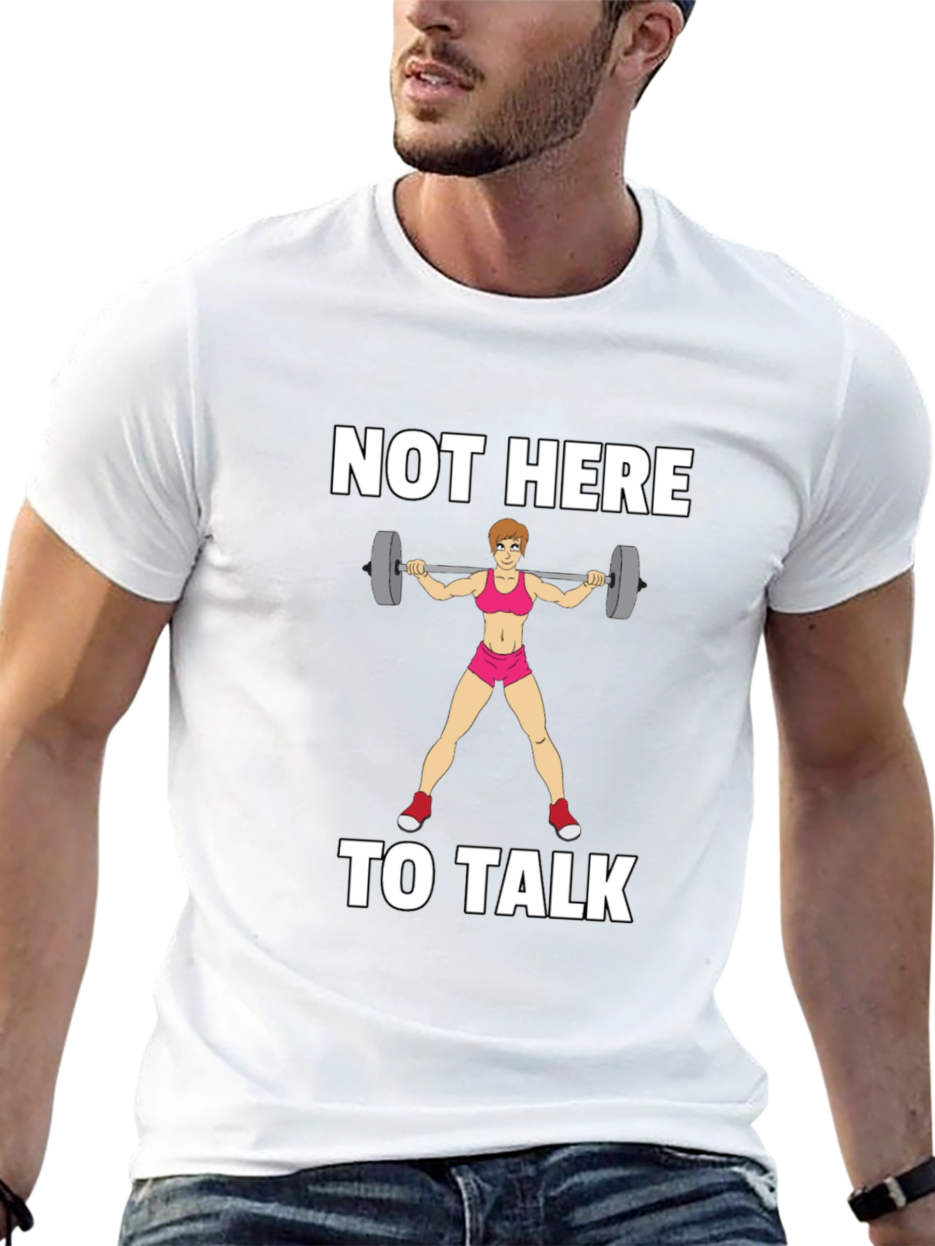 Not Here To Talk Graphic T-Shirt