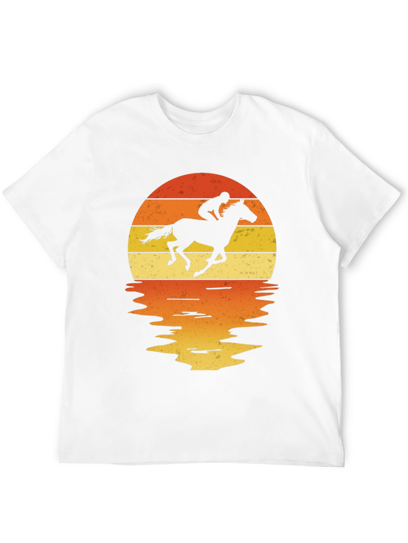 Horse Rider Sunset Graphic Tee