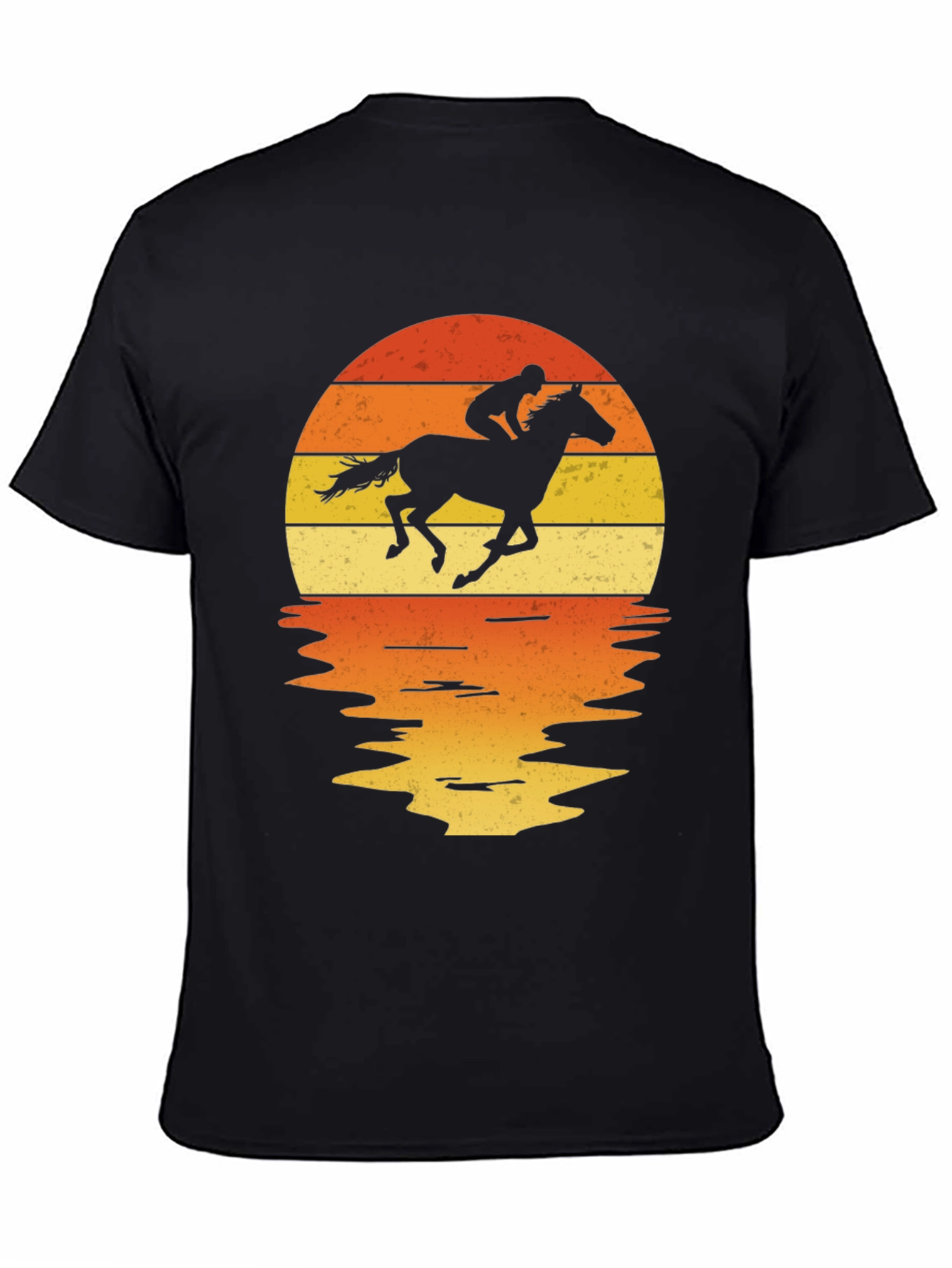 Horse Rider Sunset Graphic Tee