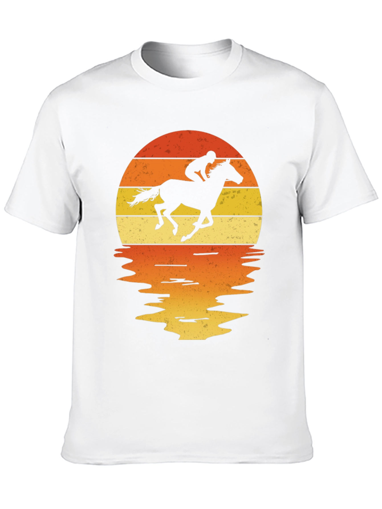 Horse Rider Sunset Graphic Tee