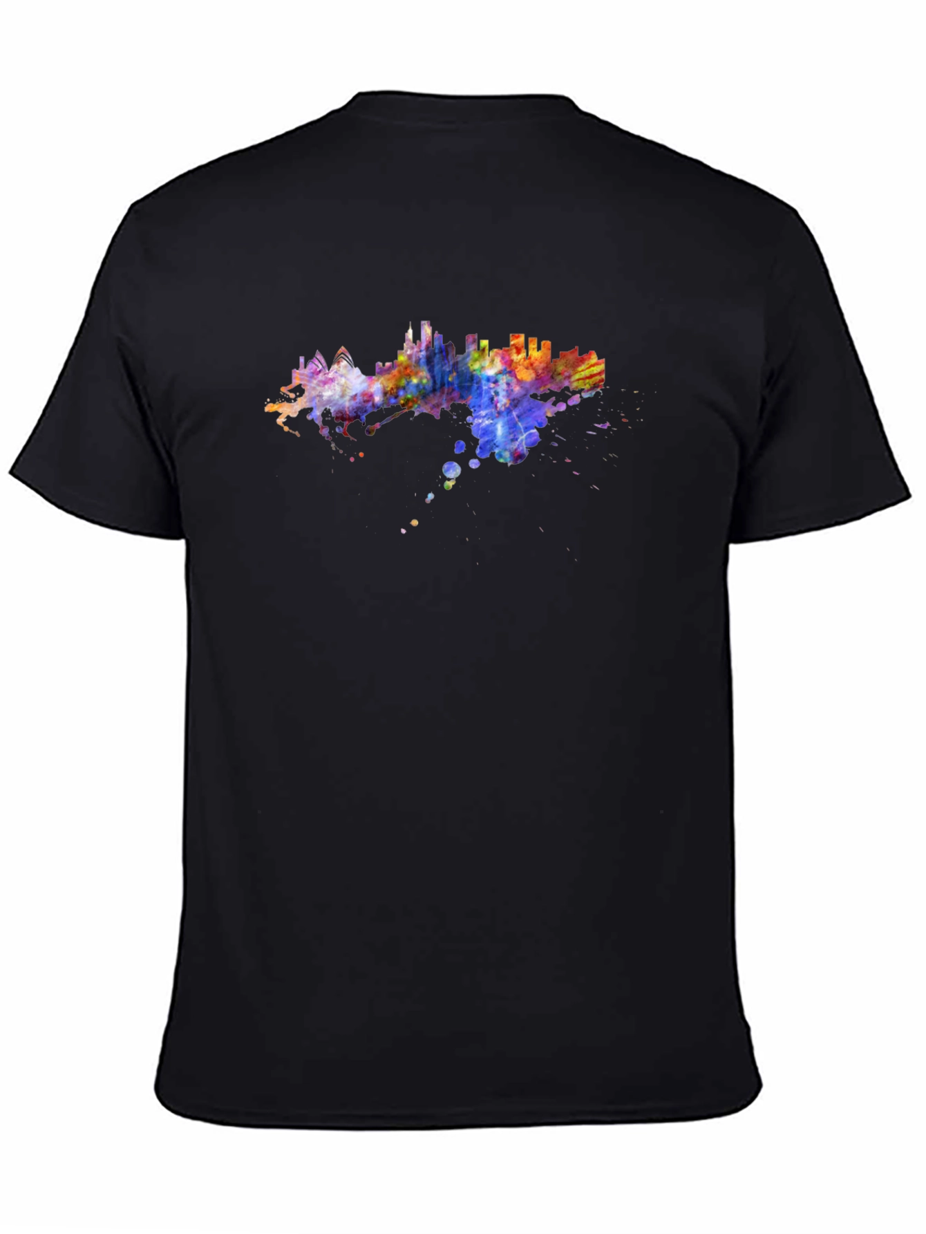 Watercolor Cityscape Graphic Tee