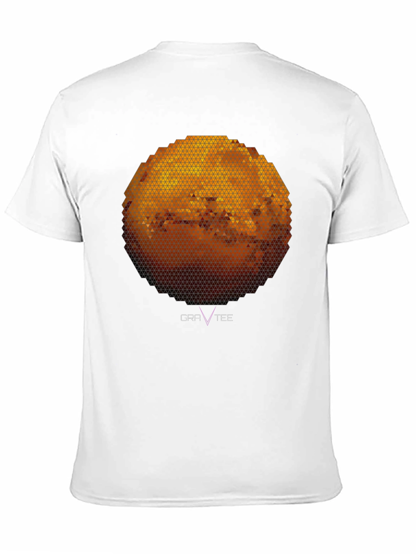 Geometric Planet Graphic Tee - Modern Black T-Shirt