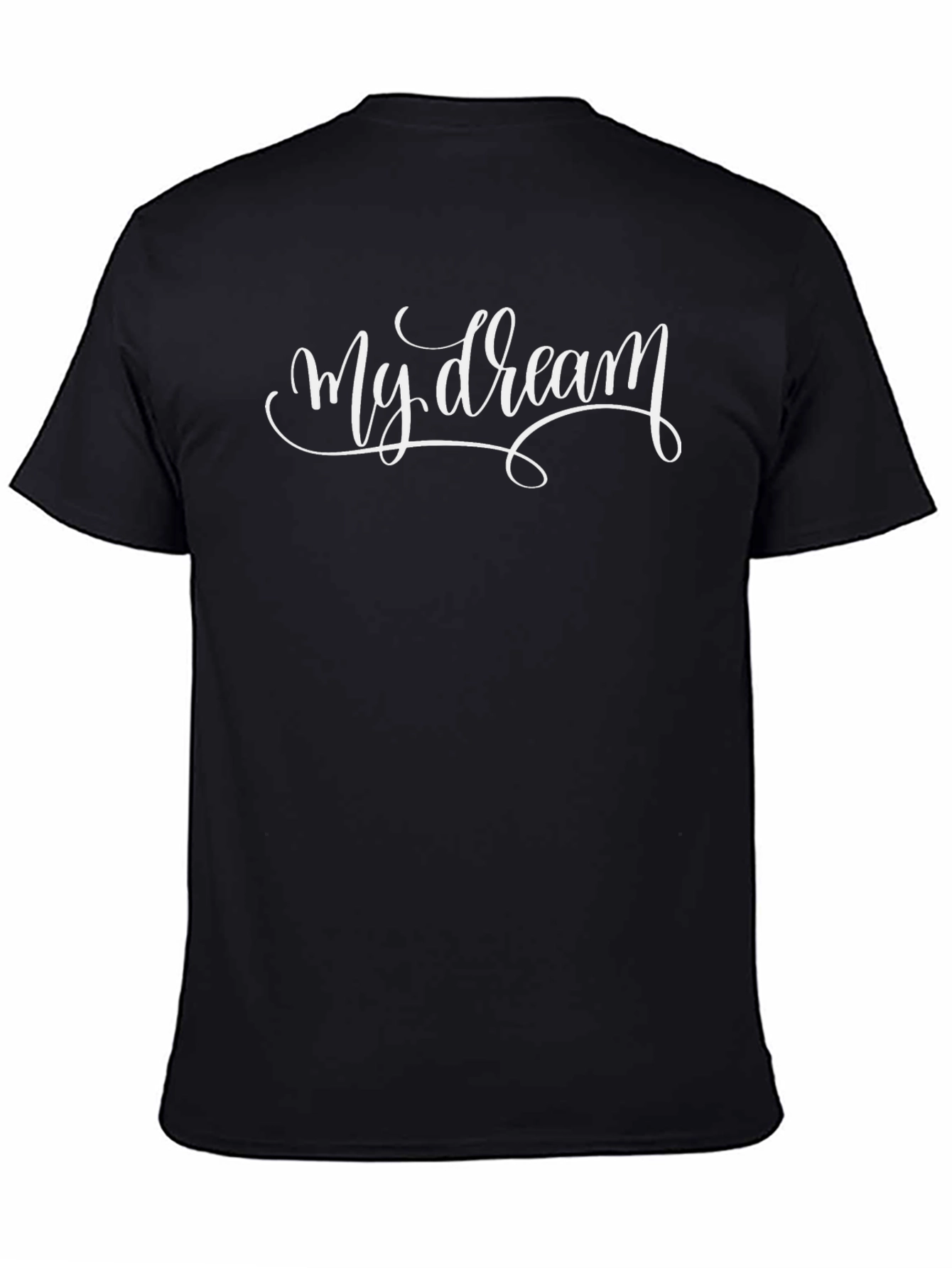 My Dream Black T-Shirt - Stylish Script Tee
