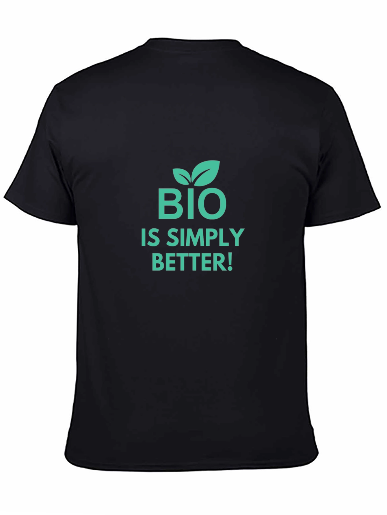 Bio is Simply Better Black Graphic T-Shirt