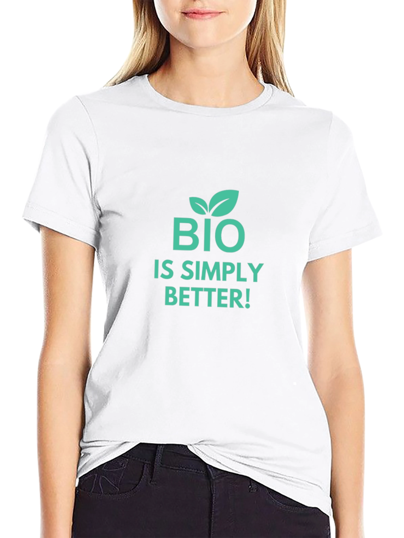 Bio is Simply Better Black Graphic T-Shirt