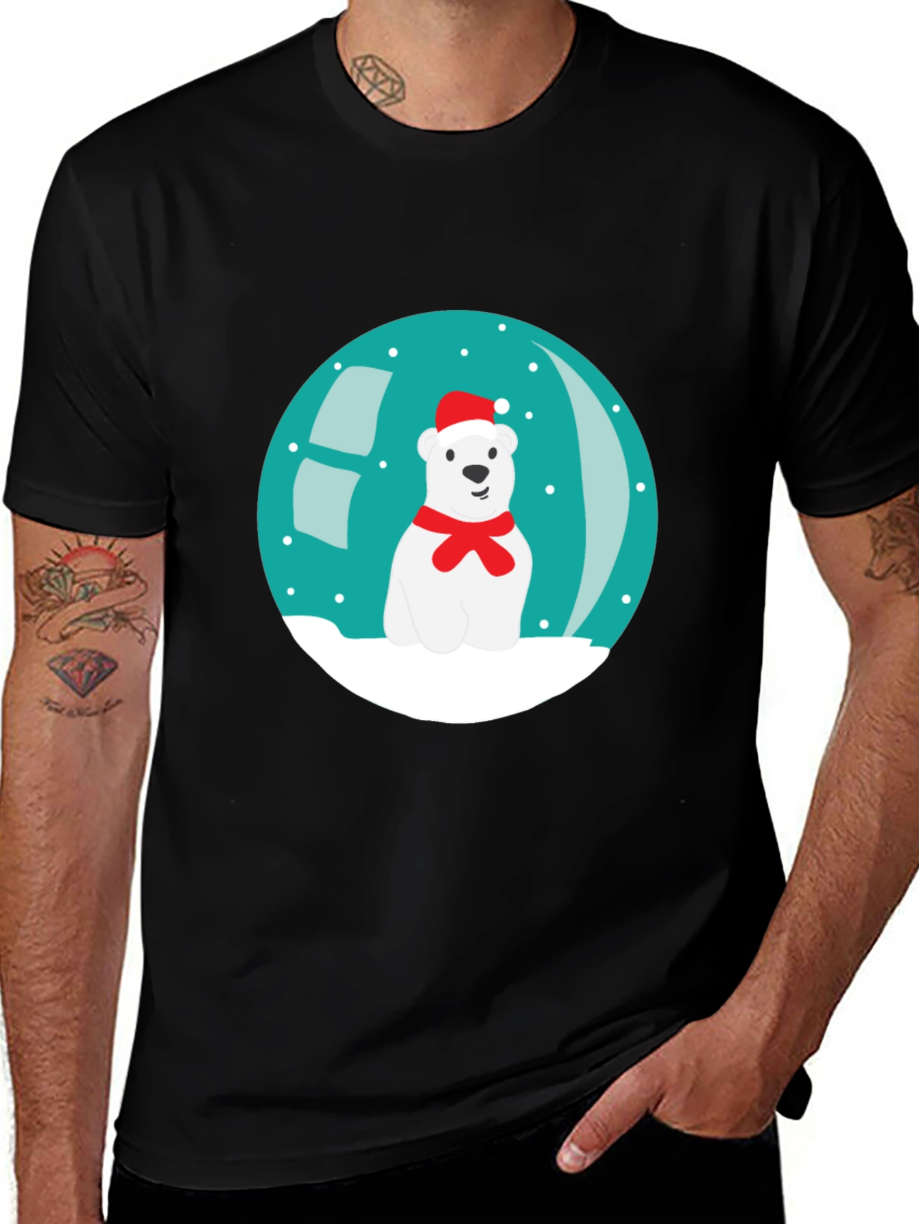 Festive Polar Bear T-Shirt
