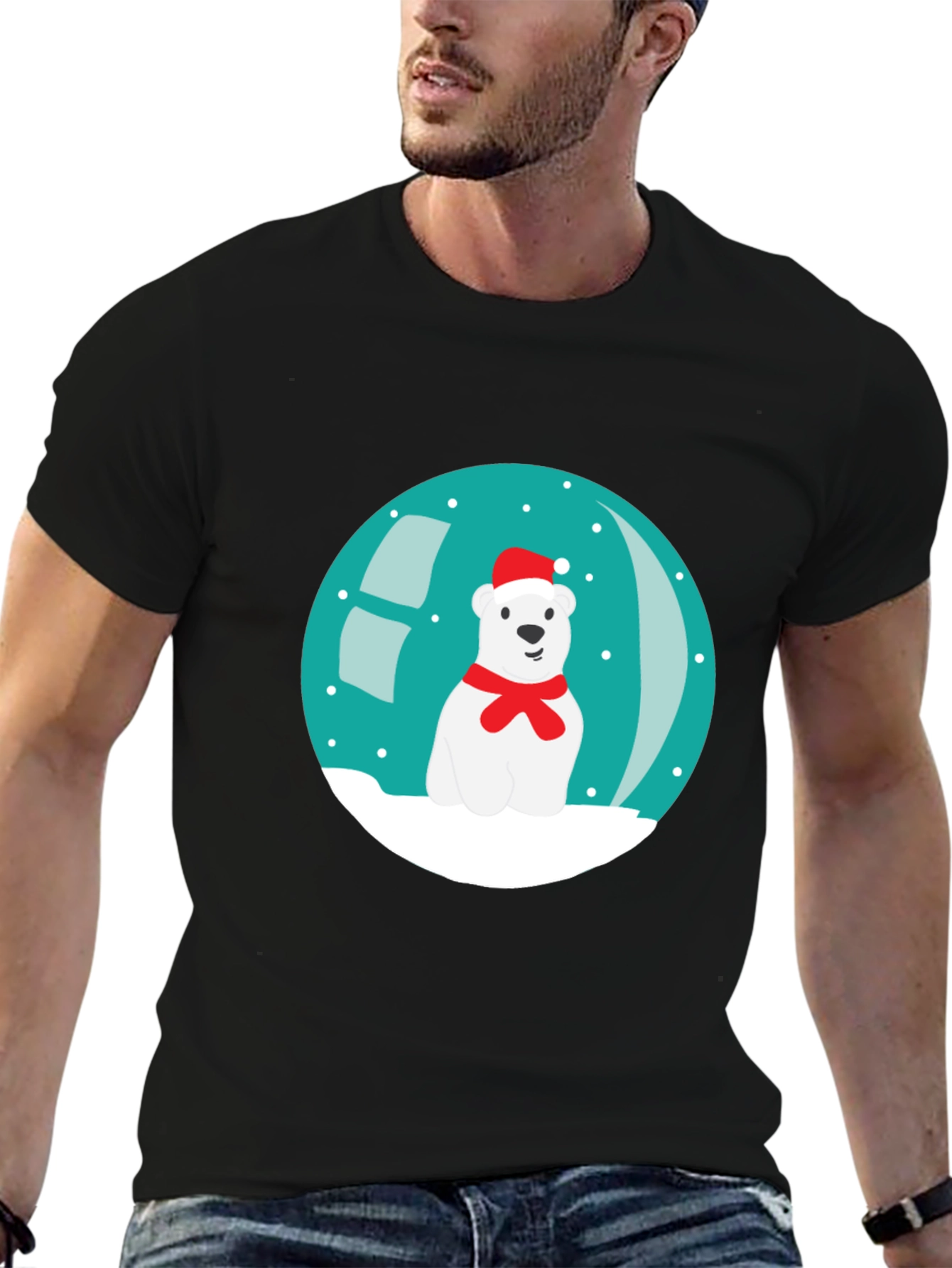 Festive Polar Bear T-Shirt