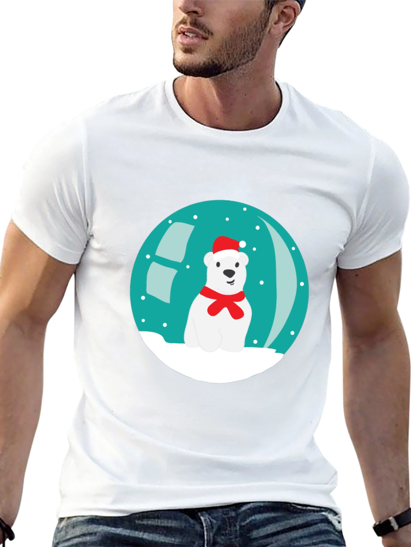 Festive Polar Bear T-Shirt